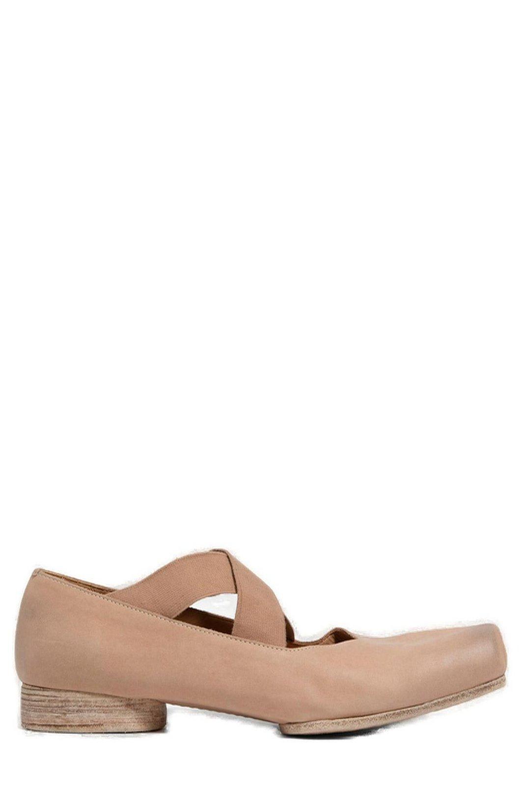 Cross-strapped Ballet Shoes