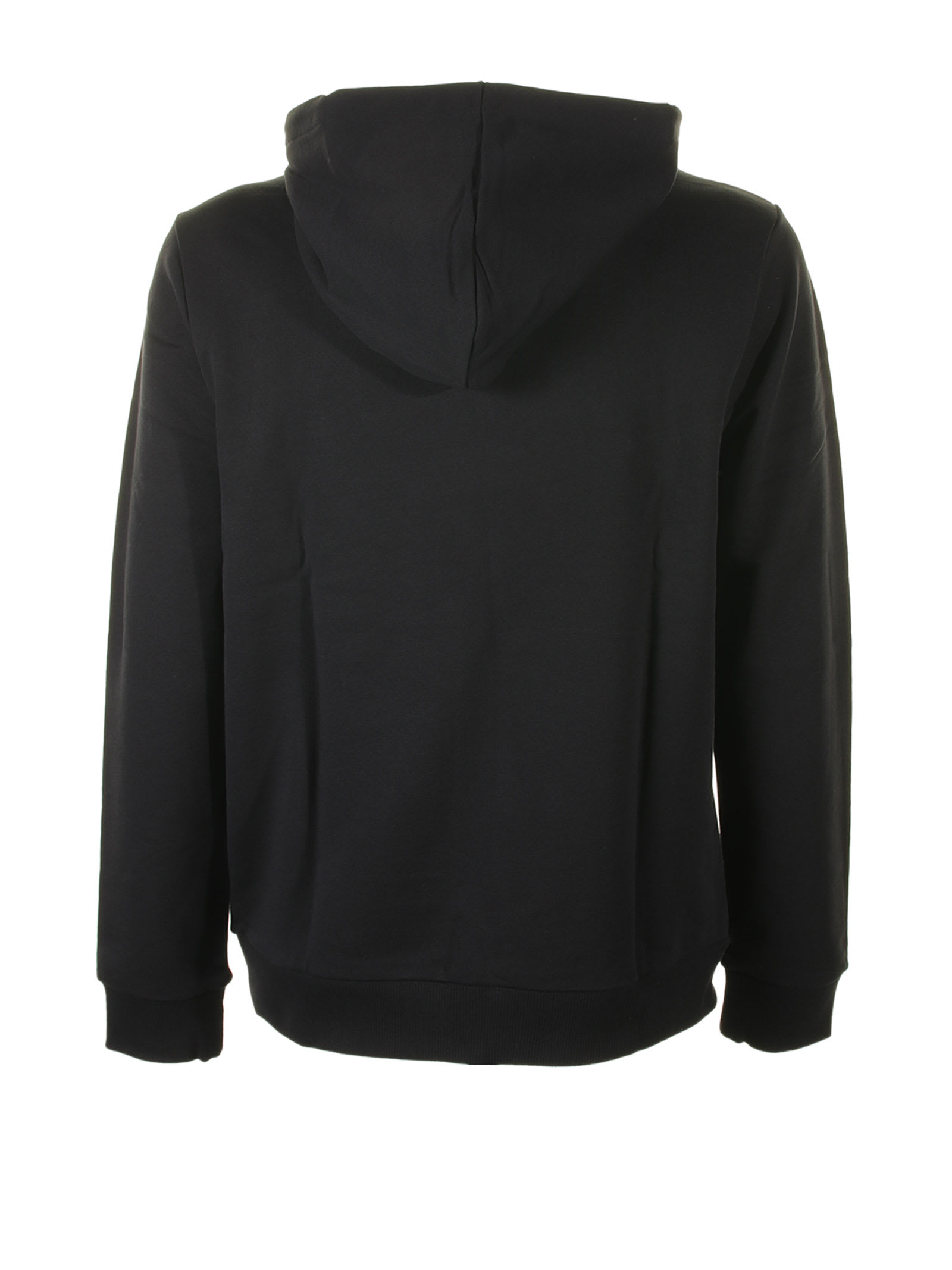 Shop Apc Black Hooded Sweatshirt