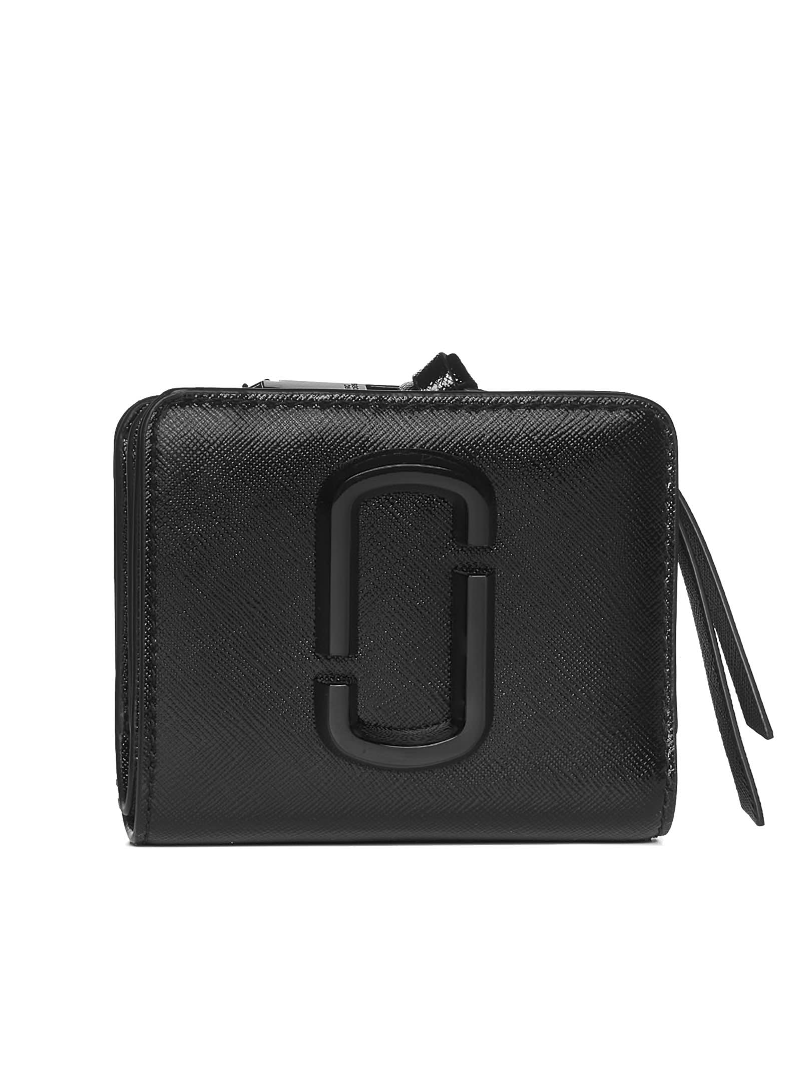 Marc Jacobs The Mini Compact Wallet In Black