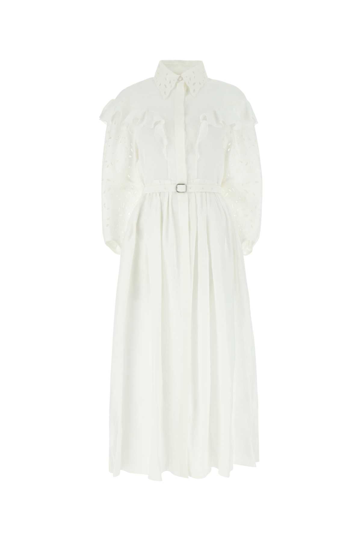 Chloé White Linen Dress