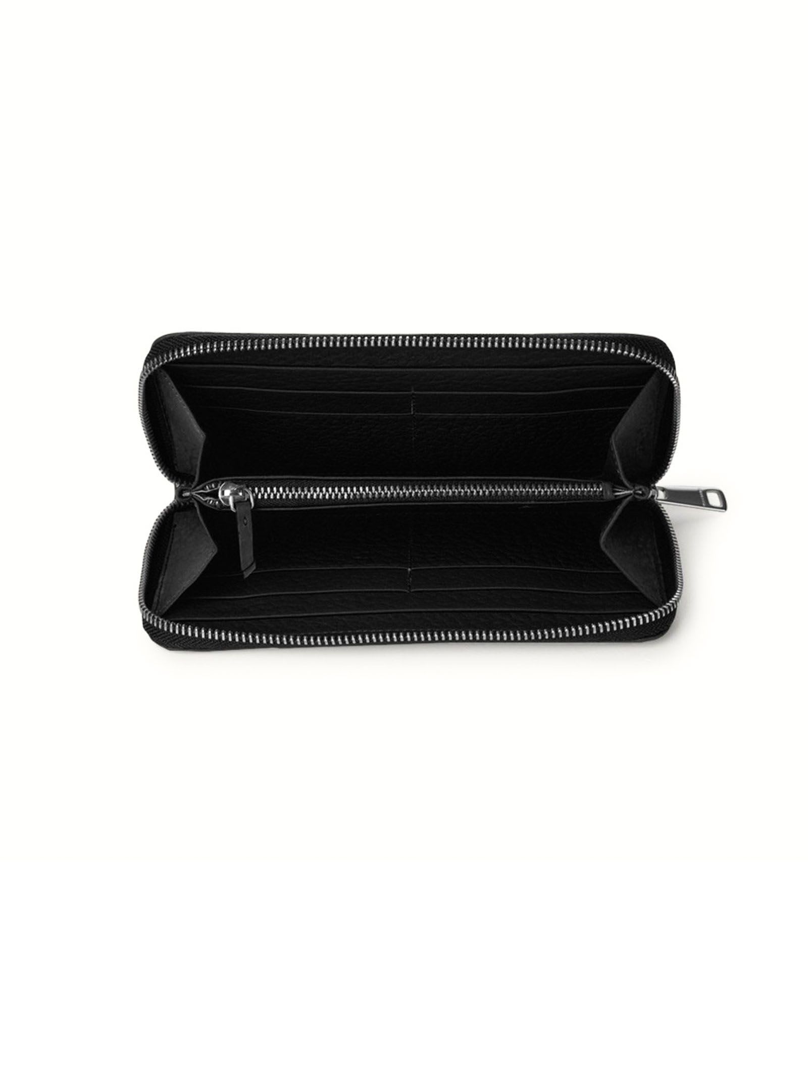 ORCIANI ZIP AROUND SOFT LEATHER WALLET 