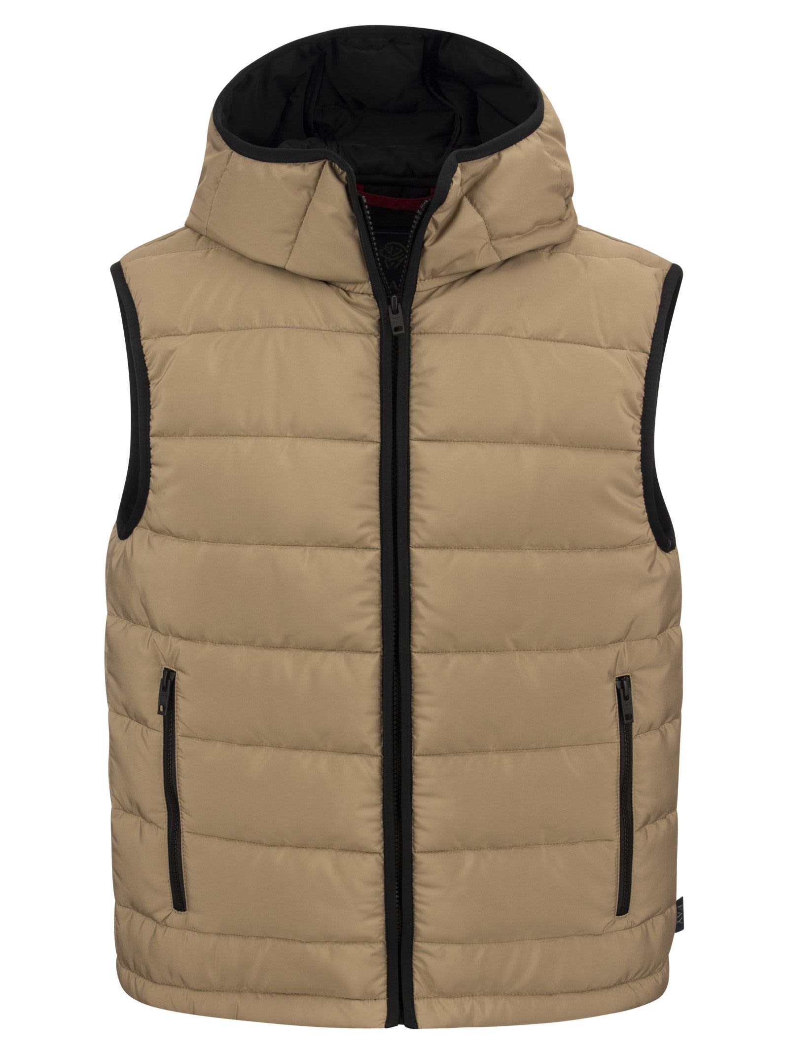Fay Quilted Hooded Waistcoat