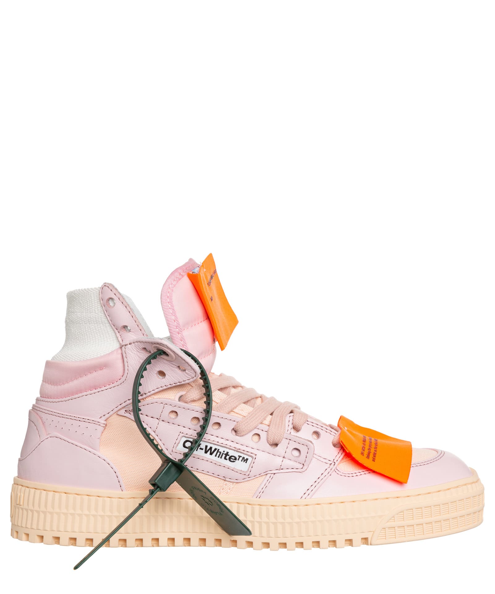 OFF-WHITE OFF COURT 3.0 LEATHER HIGH-TOP SNEAKERS