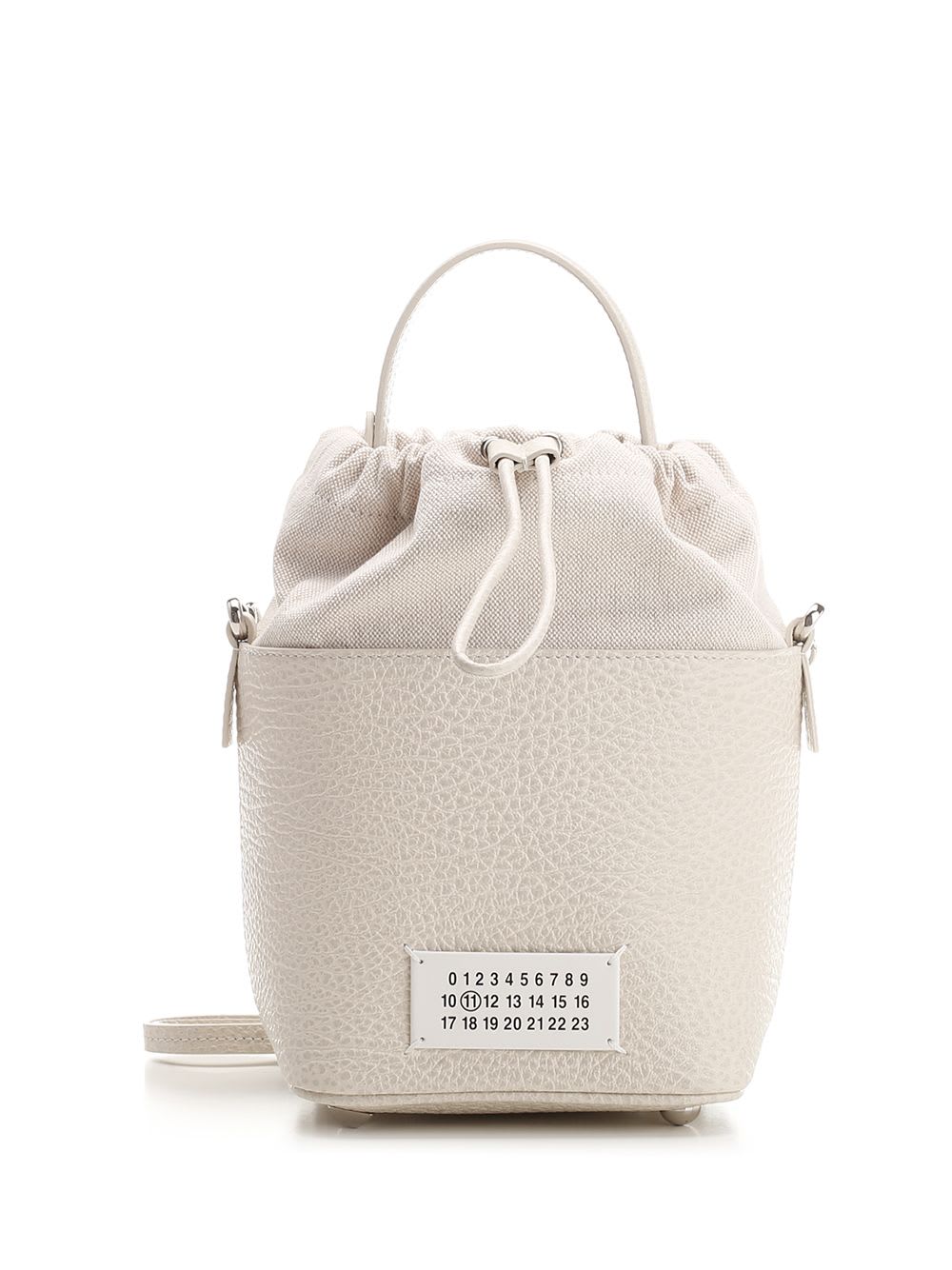 Shop Maison Margiela 5ac Small Bucket Bag In Beige