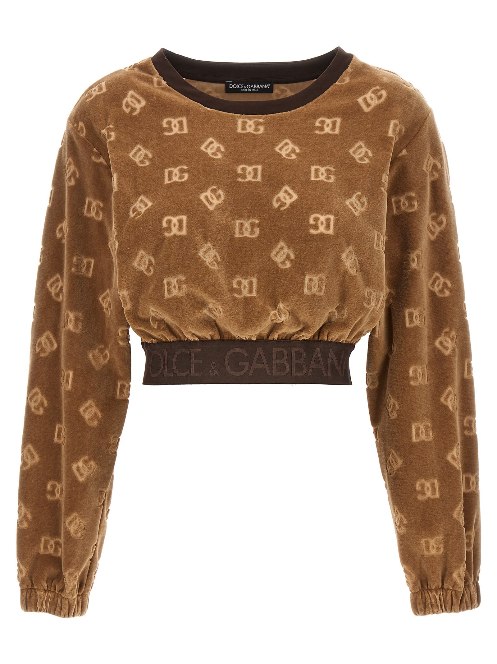 DOLCE & GABBANA ALL OVER LOGO SWEATSHIRT