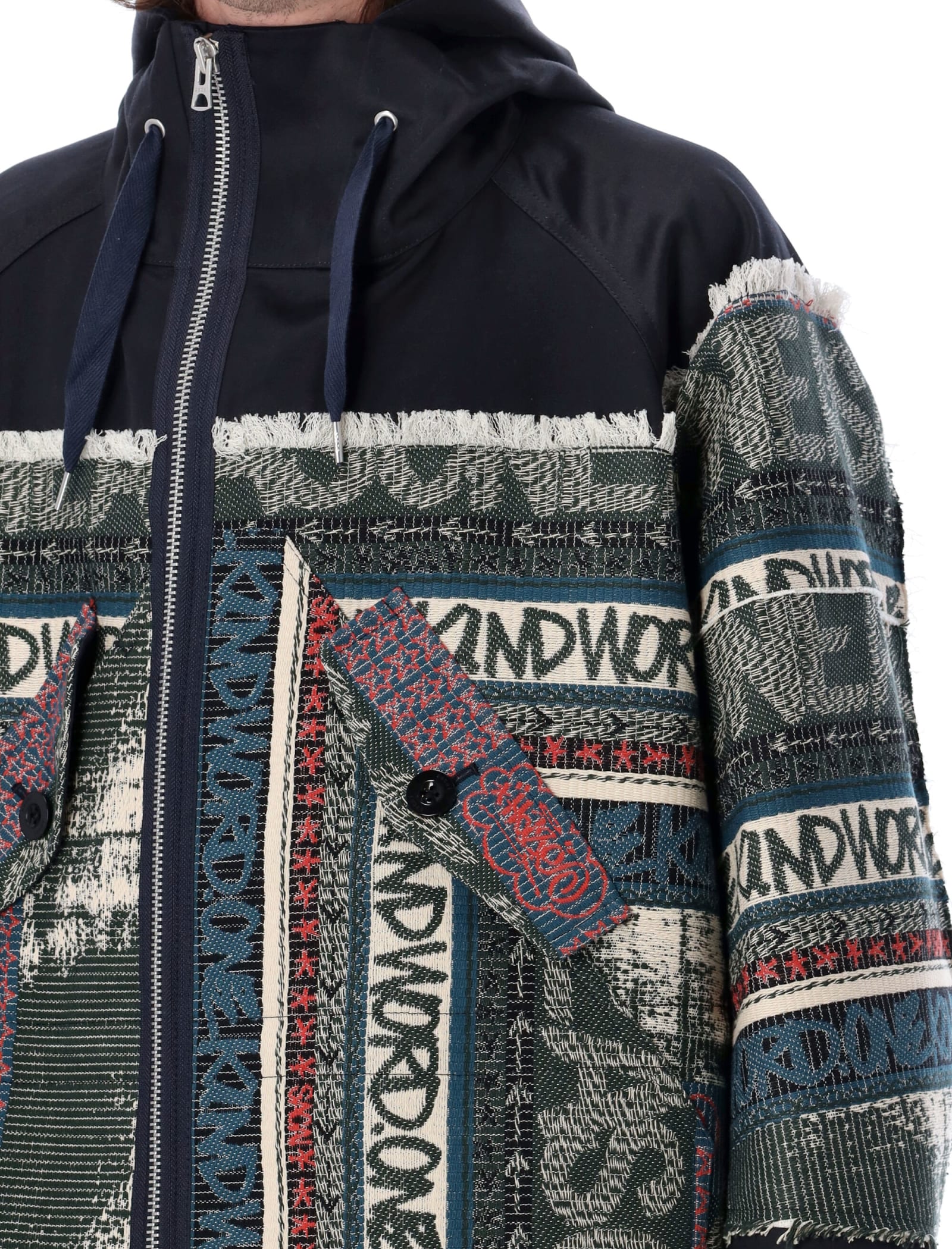 sacai Eric Haze Jacquard Hooded Blouson - アウター