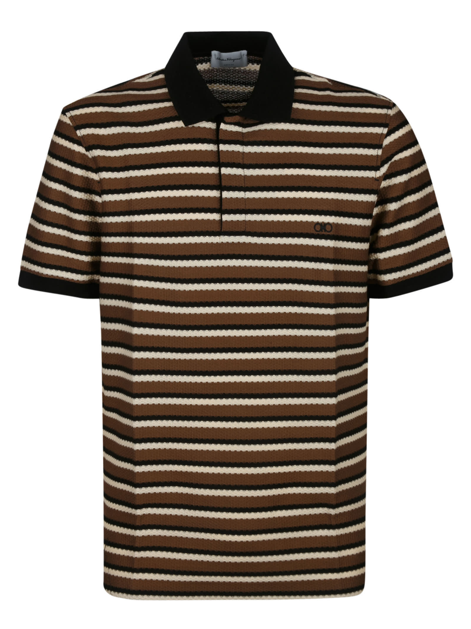 Salvatore Ferragamo Striped Polo Shirt