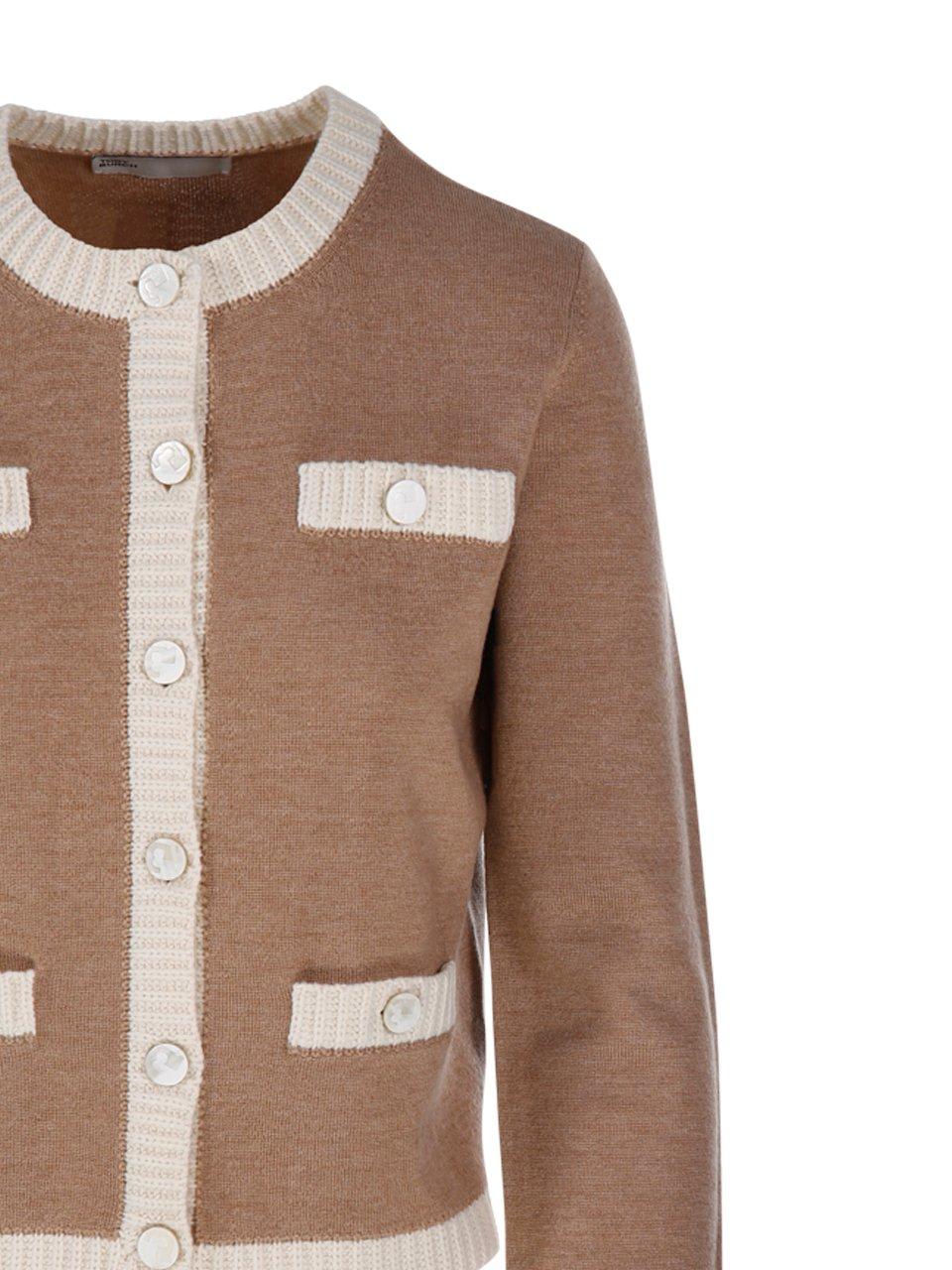 Shop Tory Burch Kendra Chunky Knit Cardigan In Camel