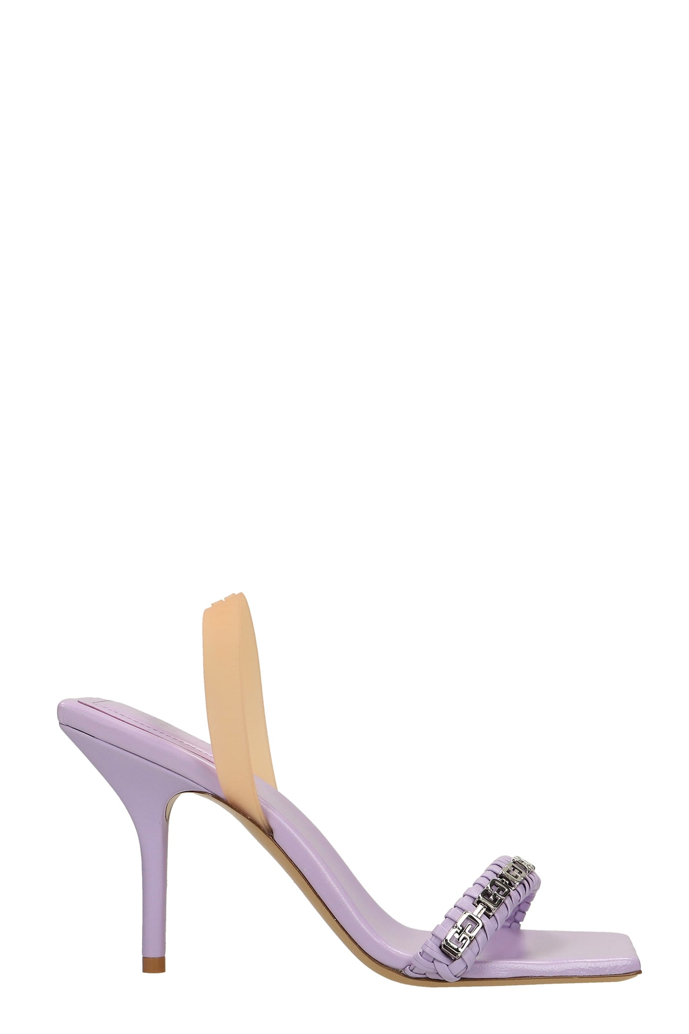 Givenchy Sandals In Viola Leather