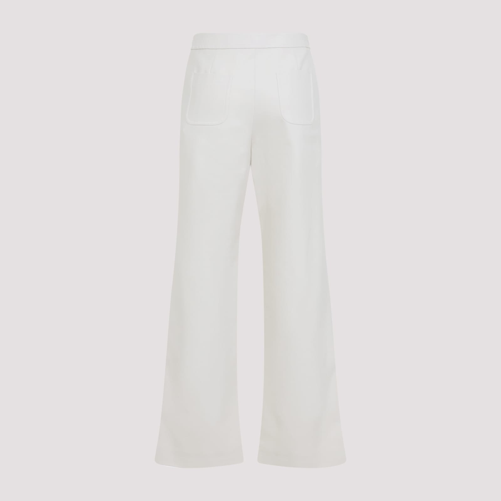 Celine Triomphe Signature Pants Featuring Gold-tone Hardware In White