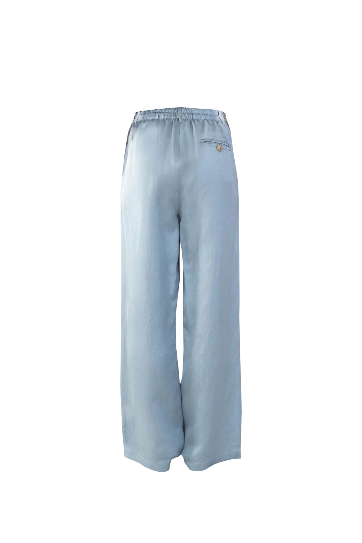 Shop Alysi Pants In Clear Blue