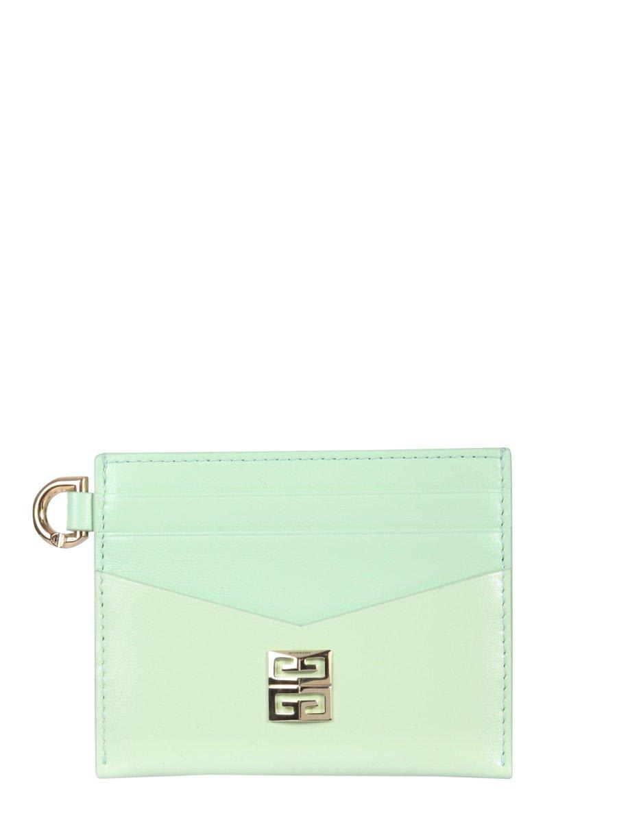 Shop Givenchy Logo Plaque Card Holder In Green