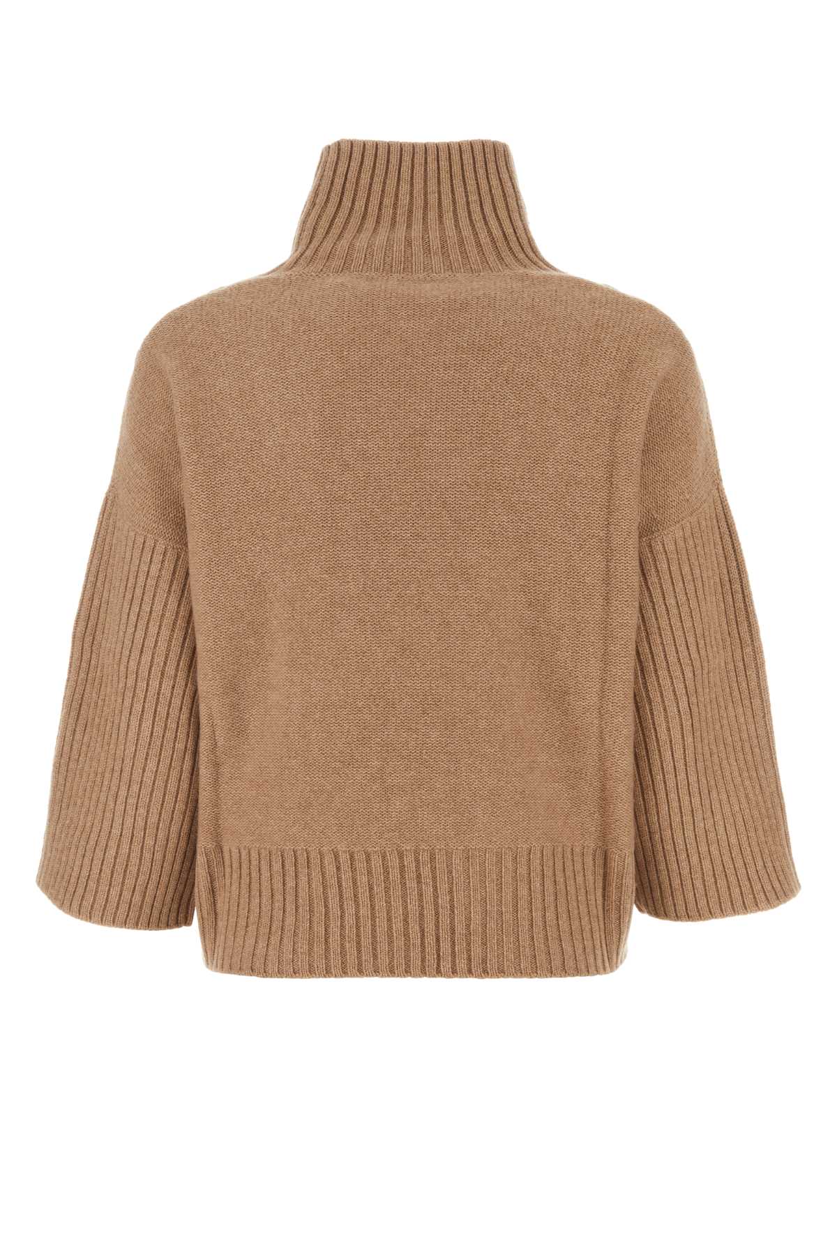 Shop Max Mara Biscuit Cashmere Okra Sweater In Cammello