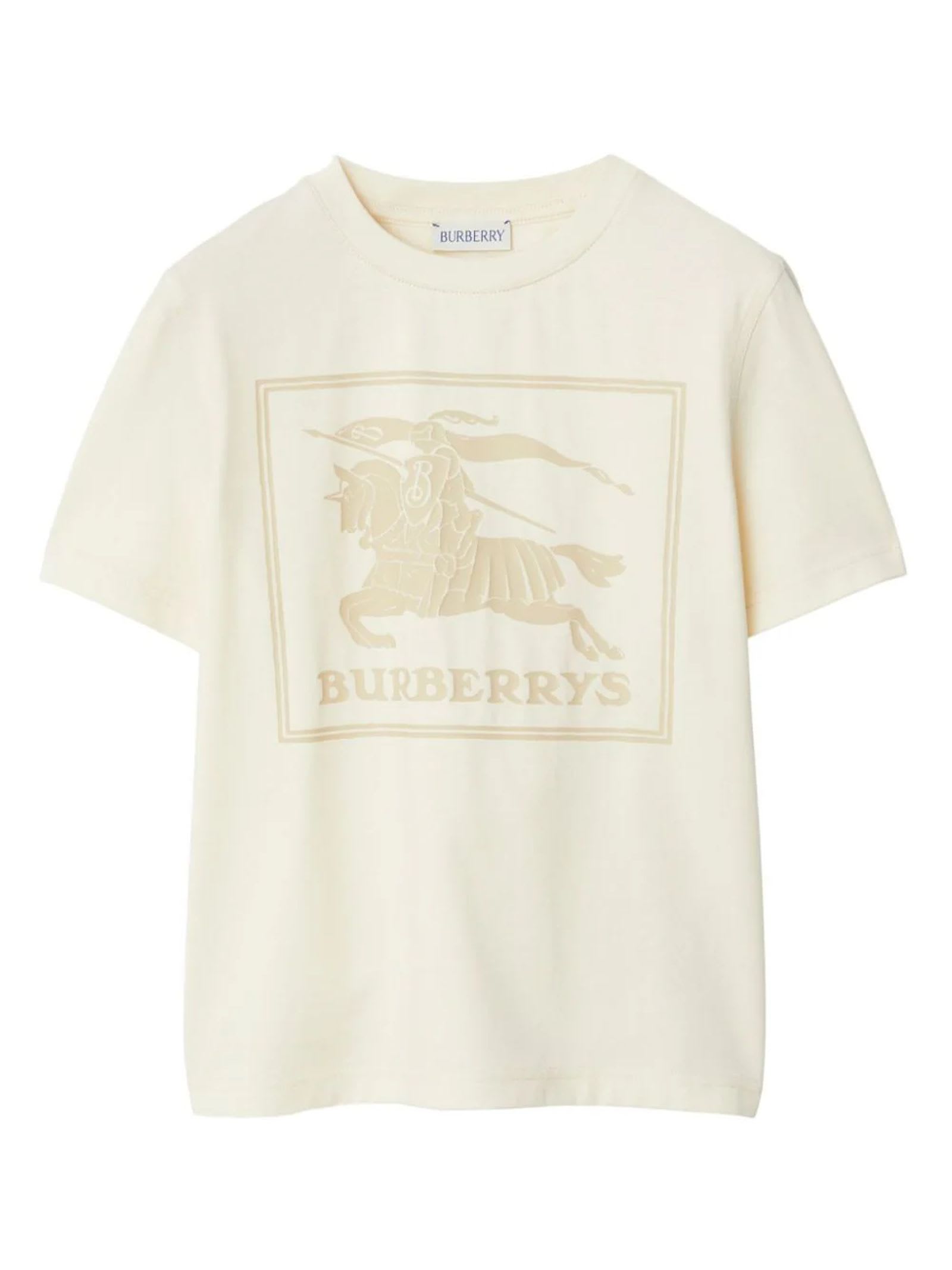 Shop Burberry Kids Sweaters White In Crema