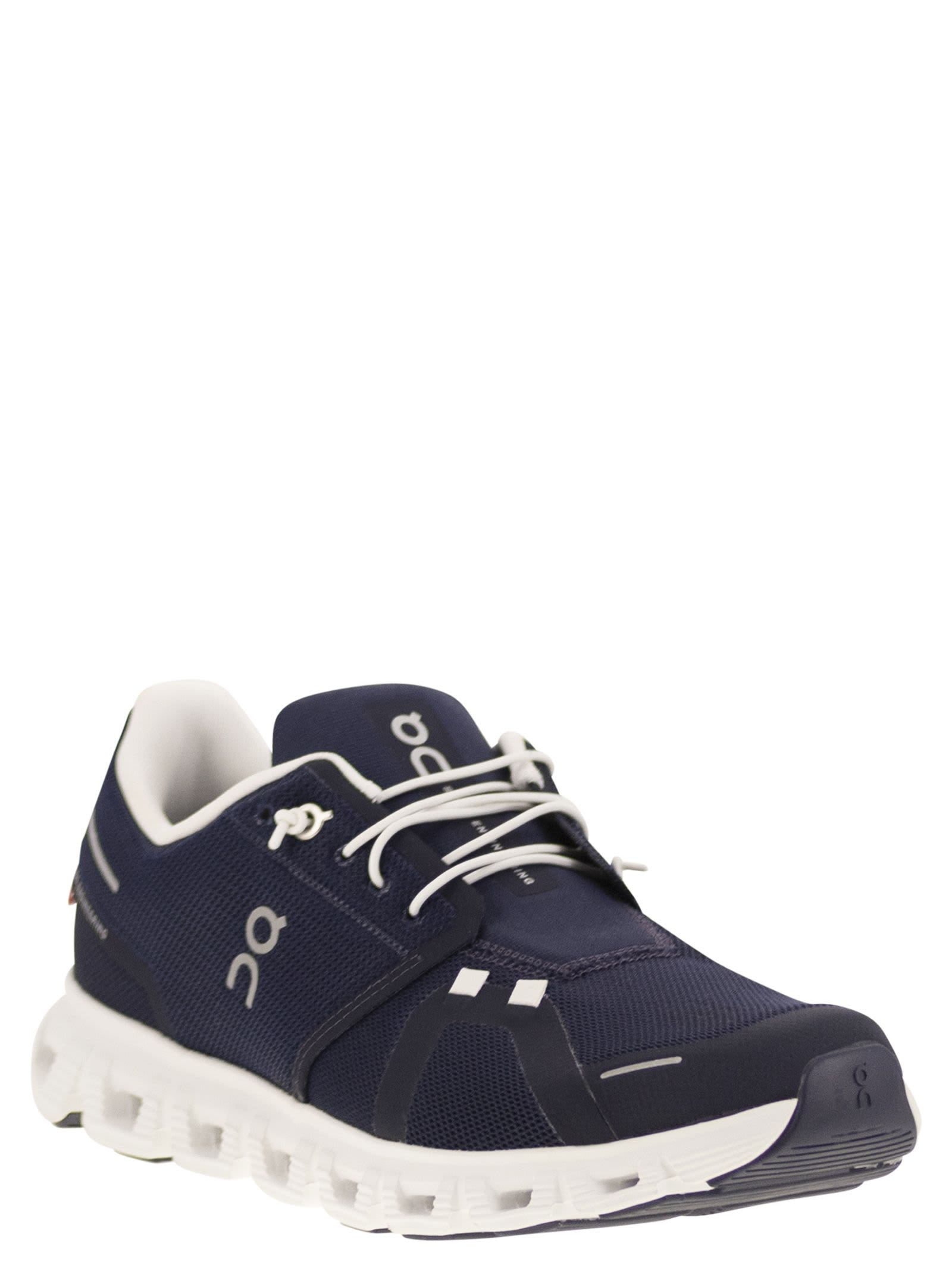 On Breathable Textile And Rubber Sneakers In Blue