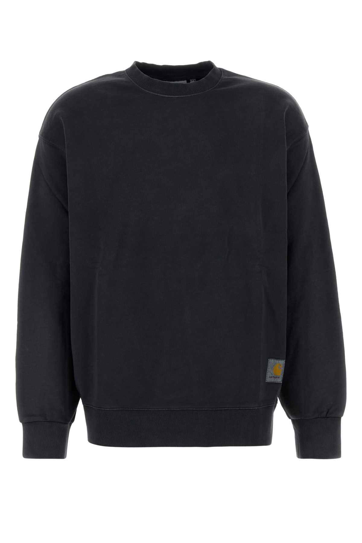 Black Cotton Alumni Sweat