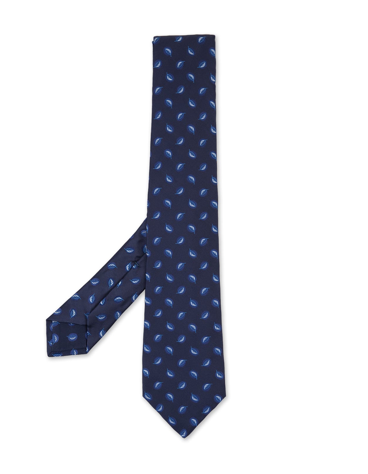 Blue Tie With Micro Pattern