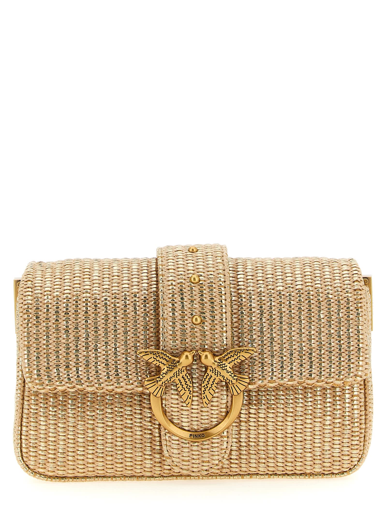 Pinko Love One Mini Slouchy Shoulder Bag