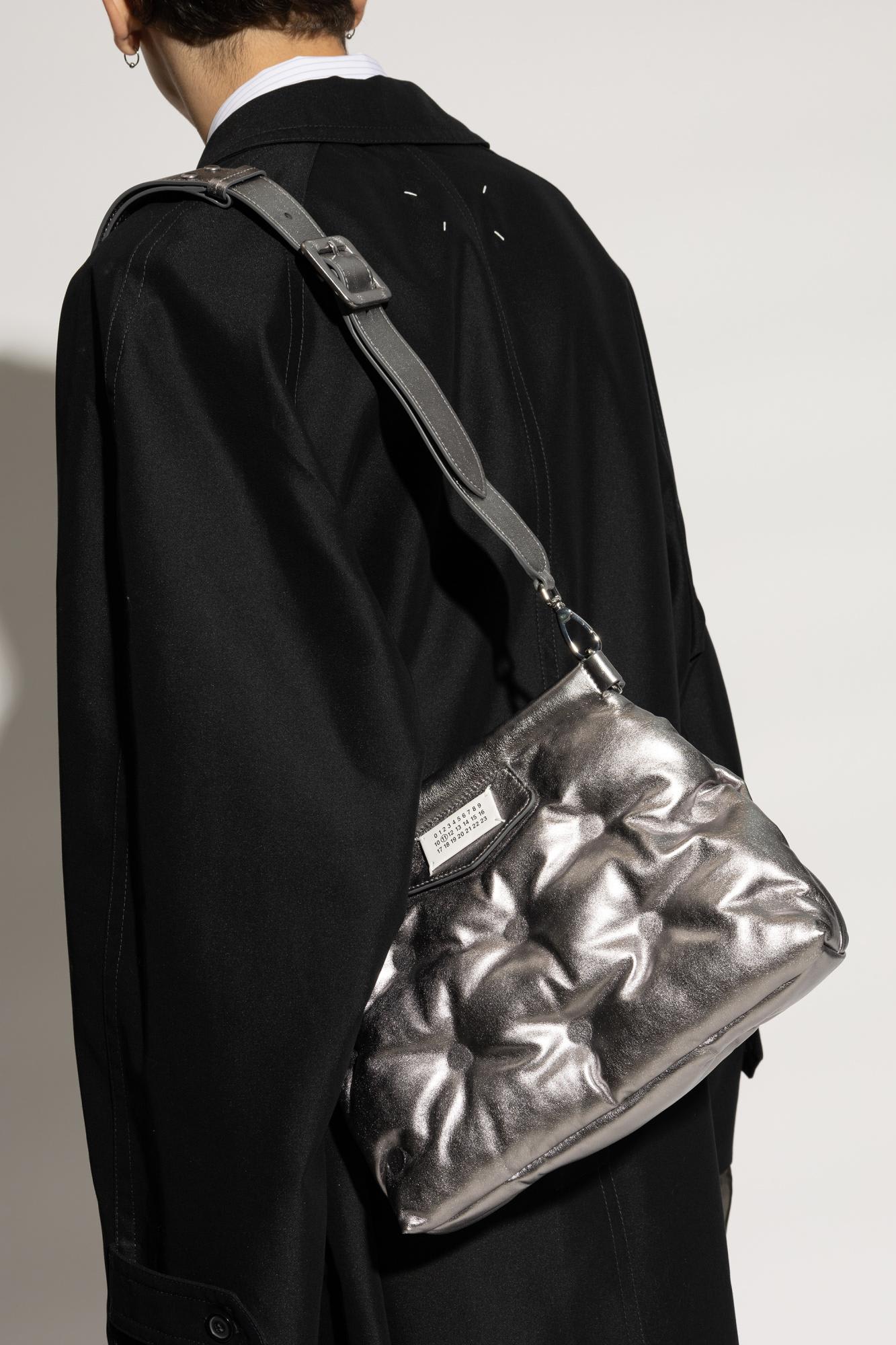 Maison Margiela Shoulder Bag Small Glam Slam In Metallic