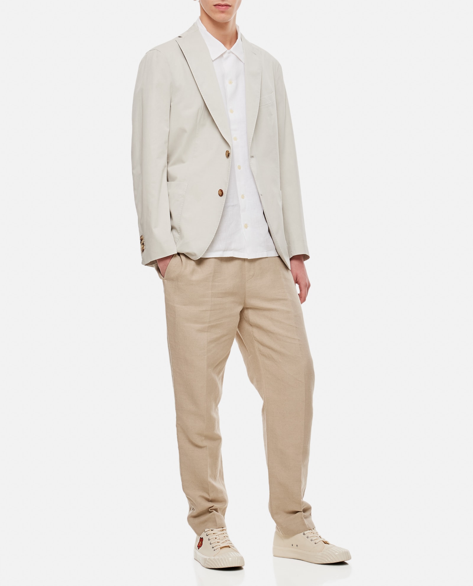 Boglioli Single-breasted Jacket In White