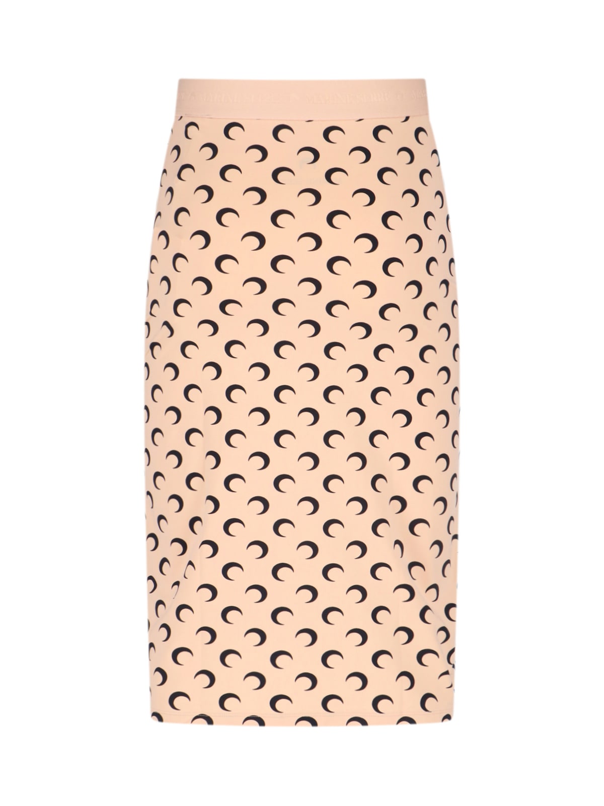 Marine Serre Moon Midi Skirt In Neutral