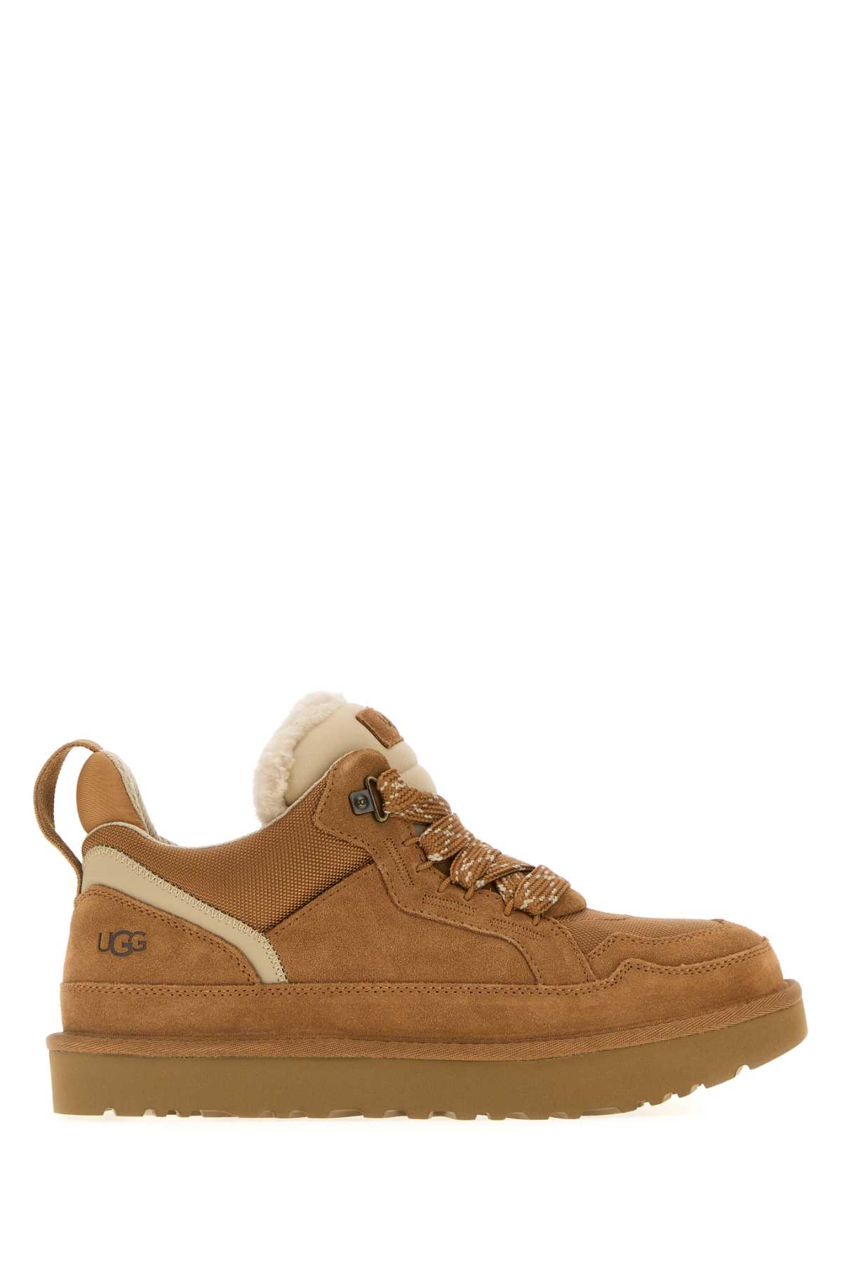 Biscuit Suede And Mesh Lowmel Sneakers