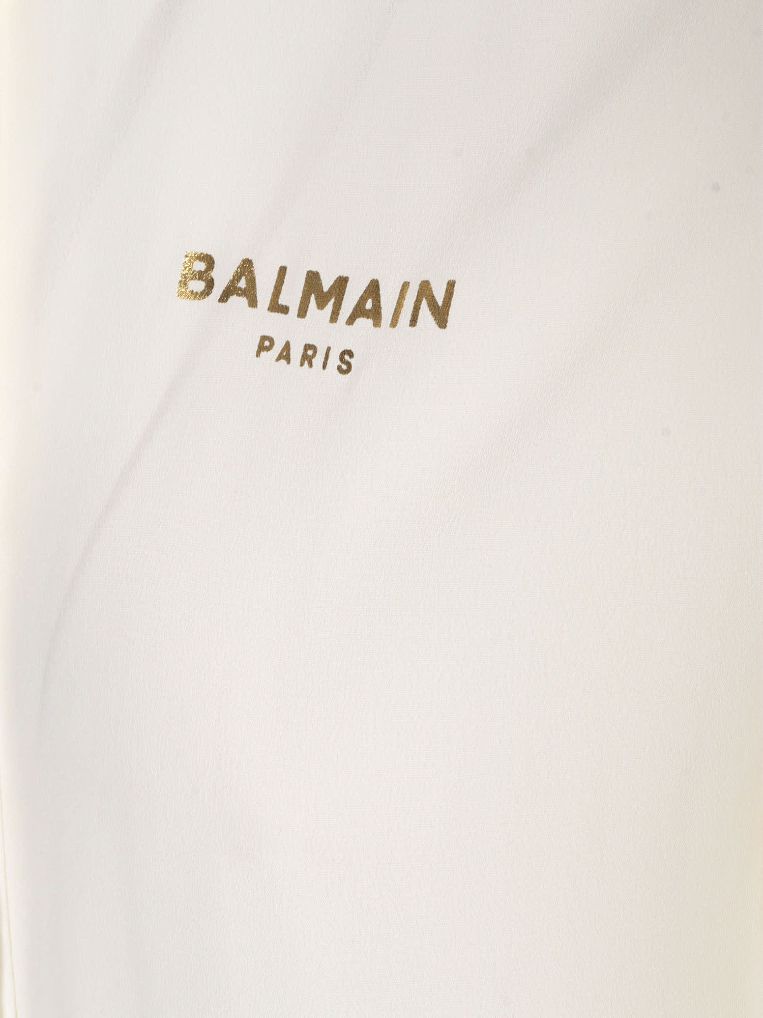 Shop Balmain White Shirt With Logo