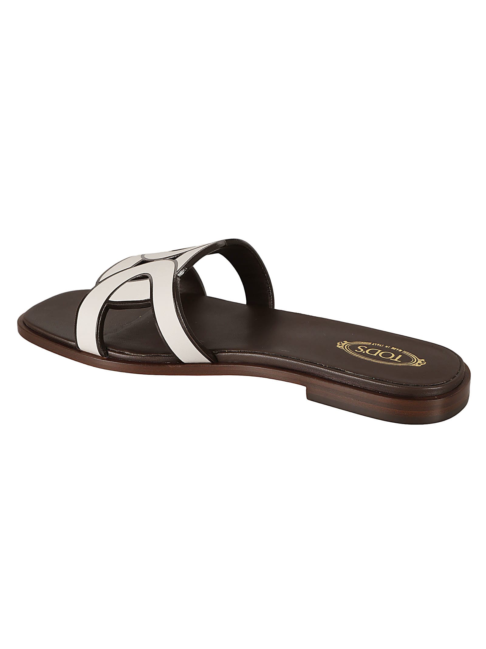 Shop Tod's 70k Maxi Sandals In White