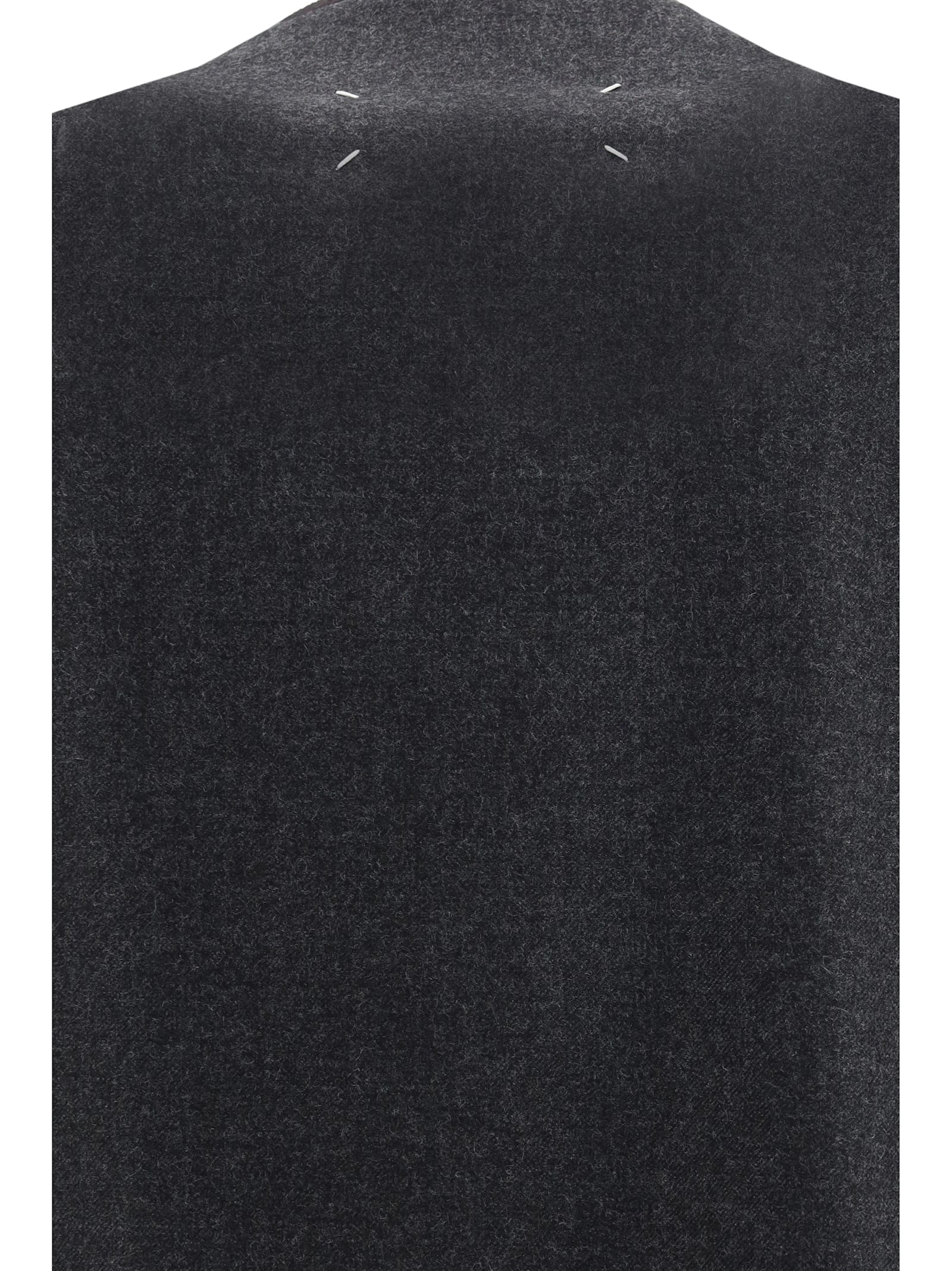 Maison Margiela Minimal Virgin Wool Jacket In Black