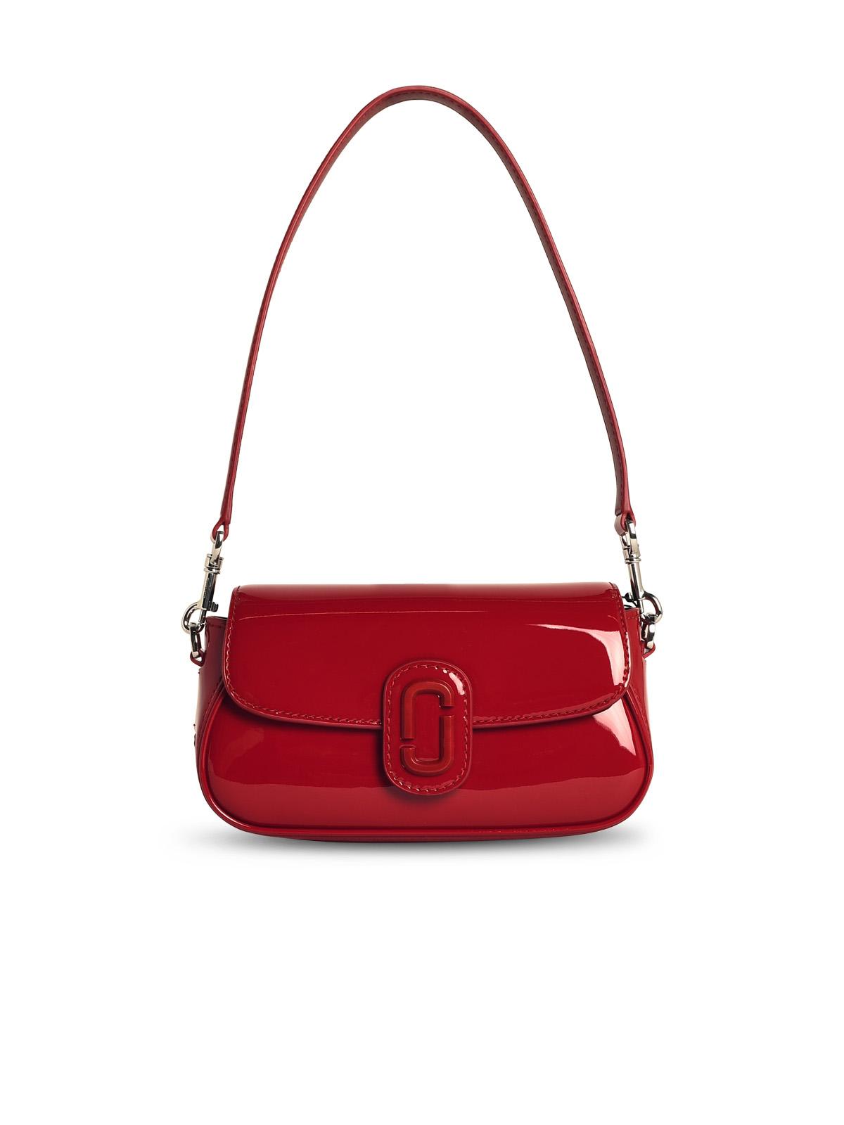 Shop Marc Jacobs Shiny Red Leather Bag