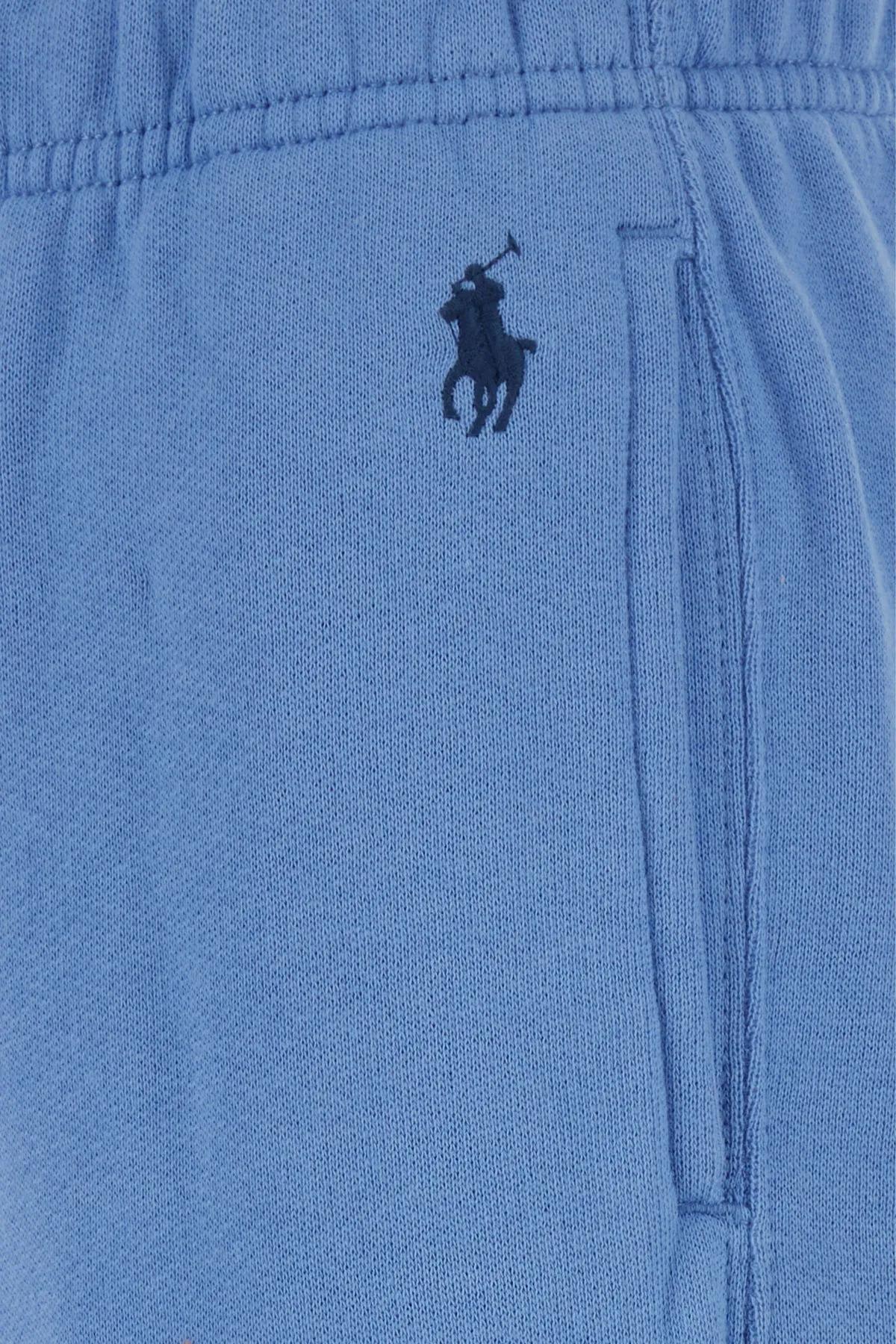 Shop Polo Ralph Lauren Light Blue Cotton Blend Joggers