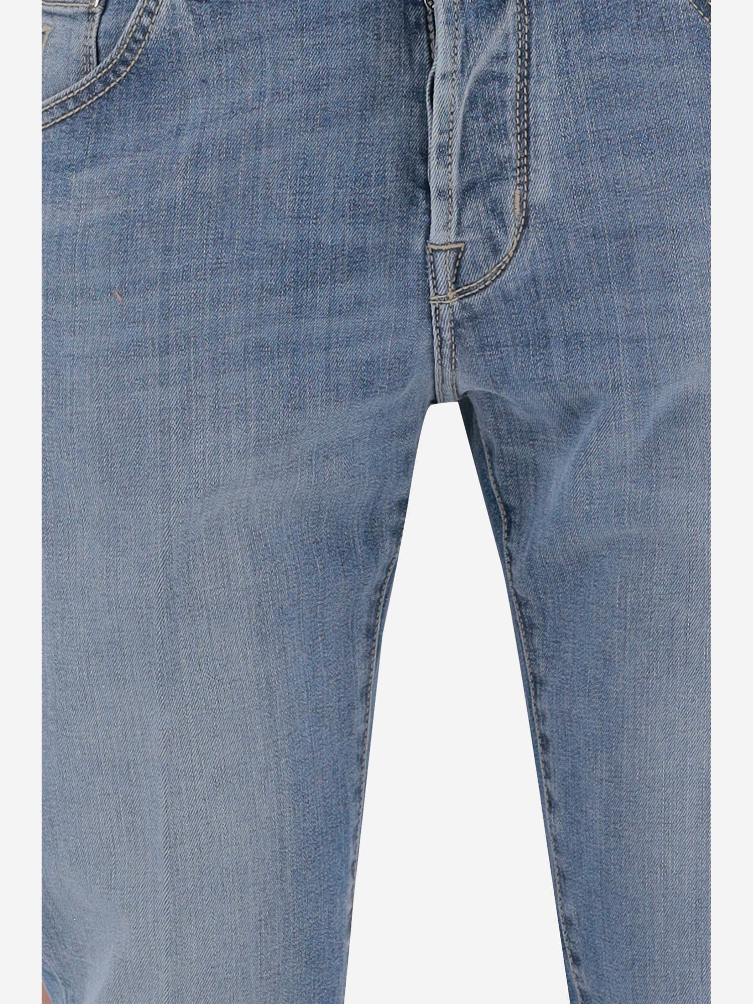 Jacob Cohen Scott Stretch Cotton Denim Jeans In Blue