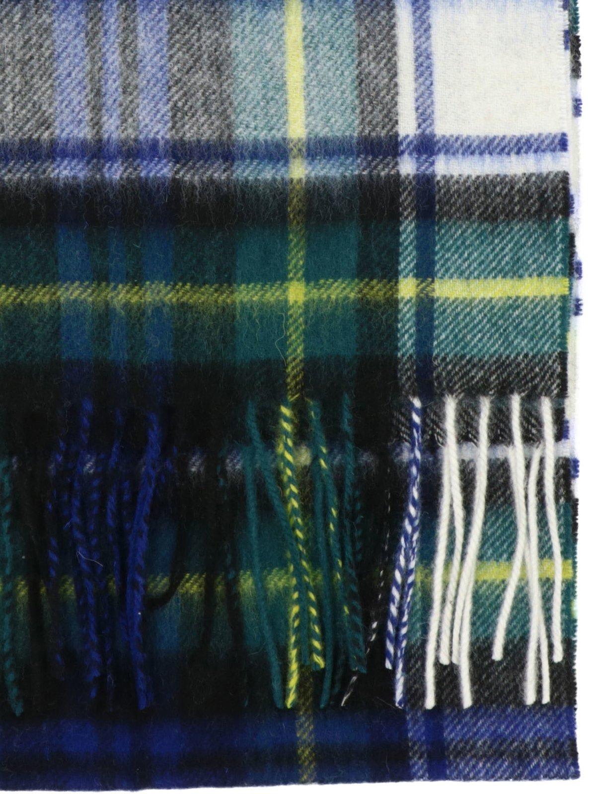 Barbour Tartan Fringed Edges Scarf In Multi