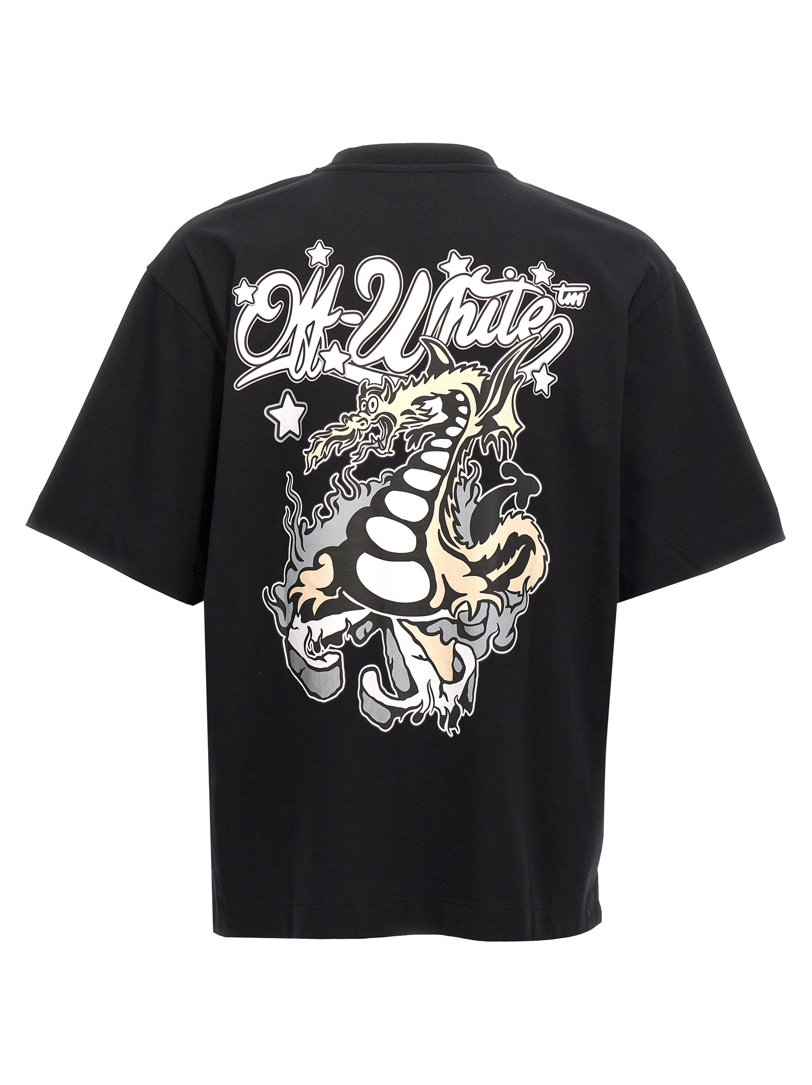 Shop Off-white Dragon Skate T-shirt In Black