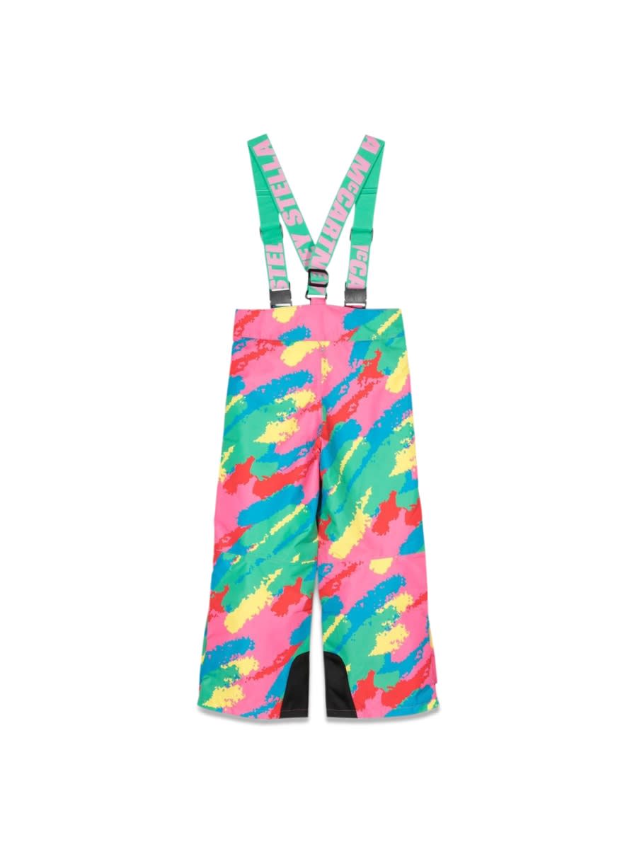 Shop Stella Mccartney Ski Pants With Suspenders In Multicolour