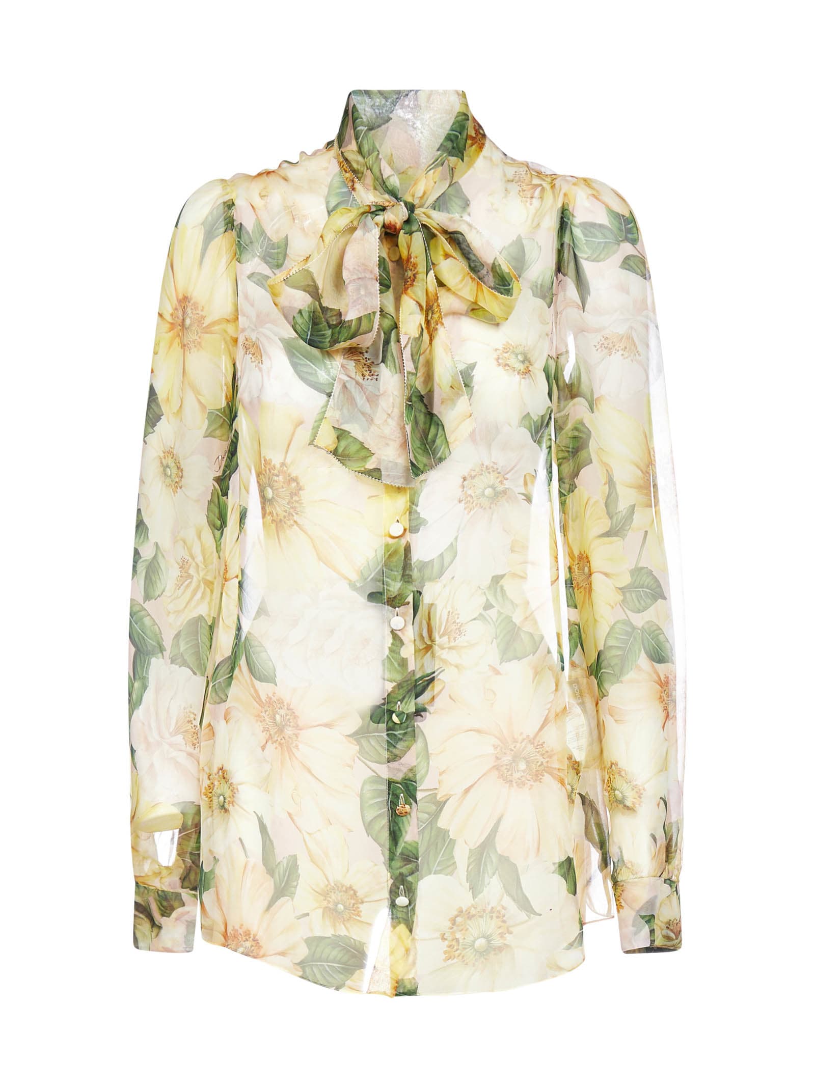 Dolce & Gabbana Shirt In Camelie Giall F.rosa