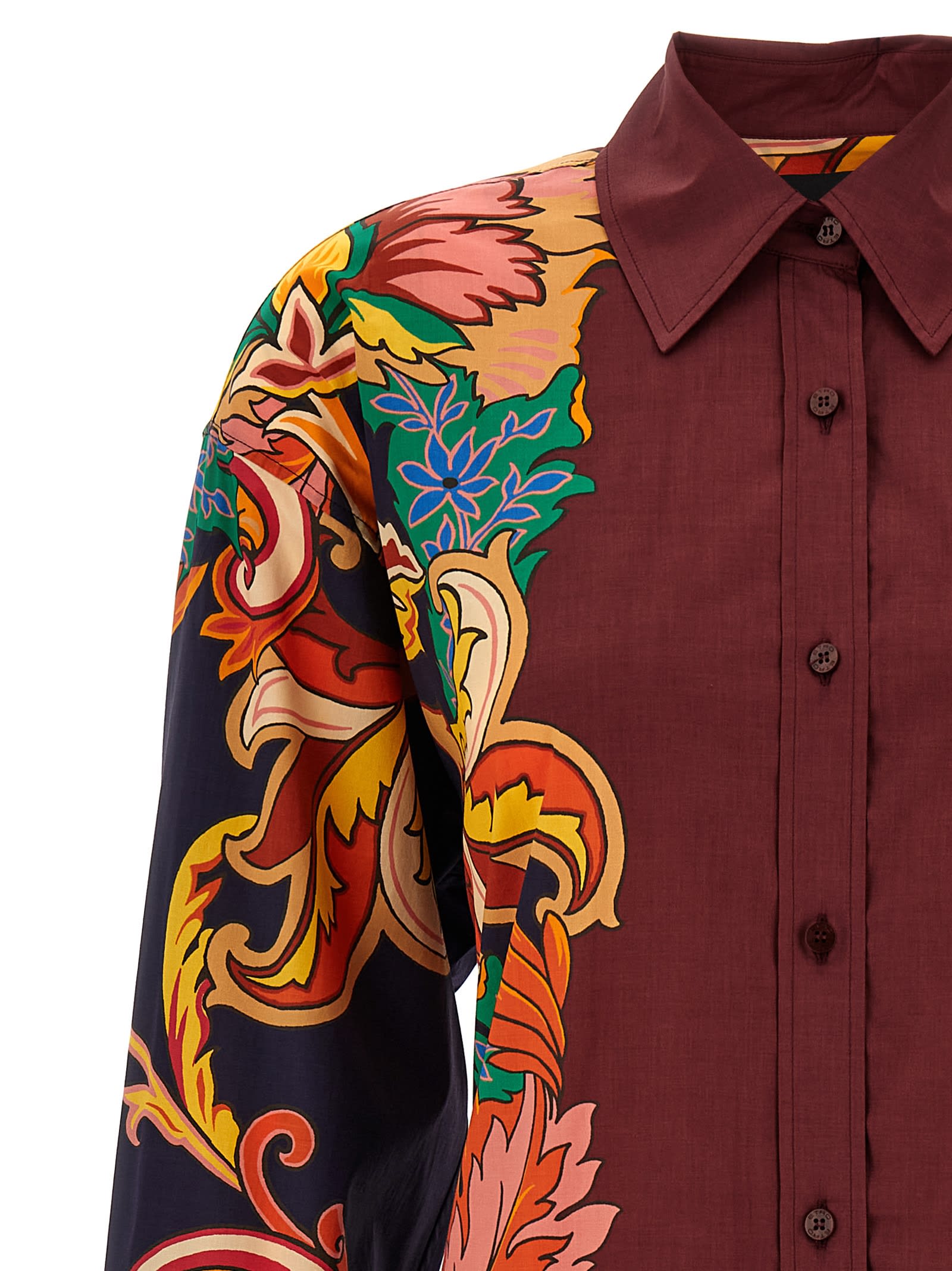 Etro Scarf Shirt In Multicolor