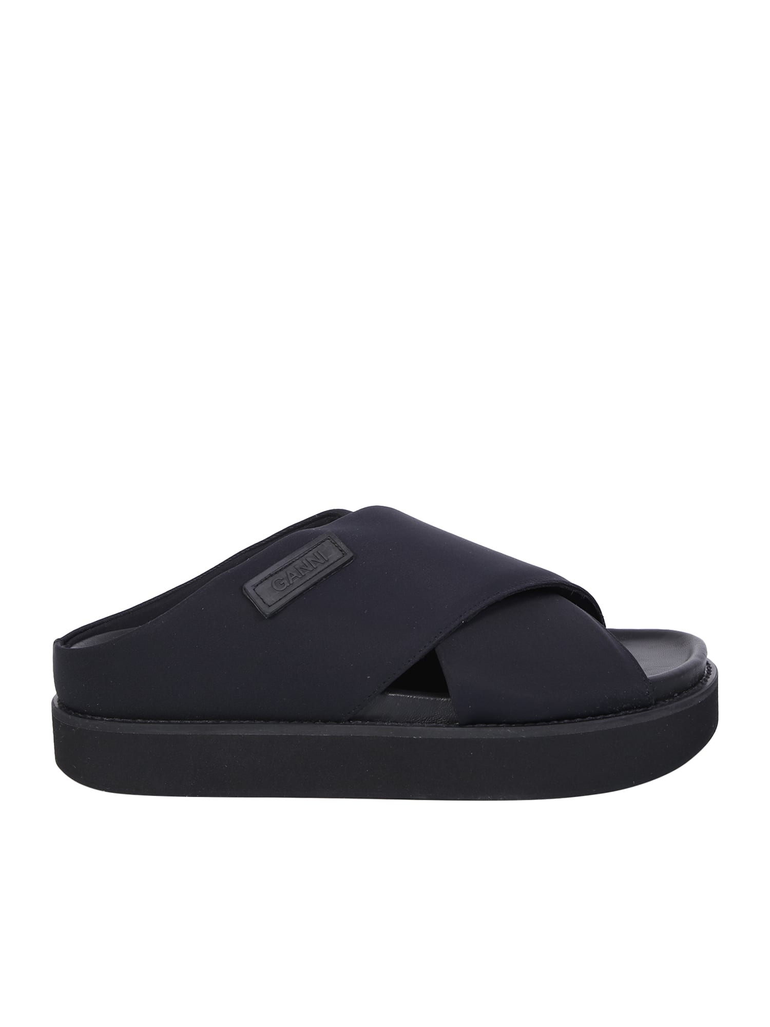 Ganni Crossover-strap Sandals
