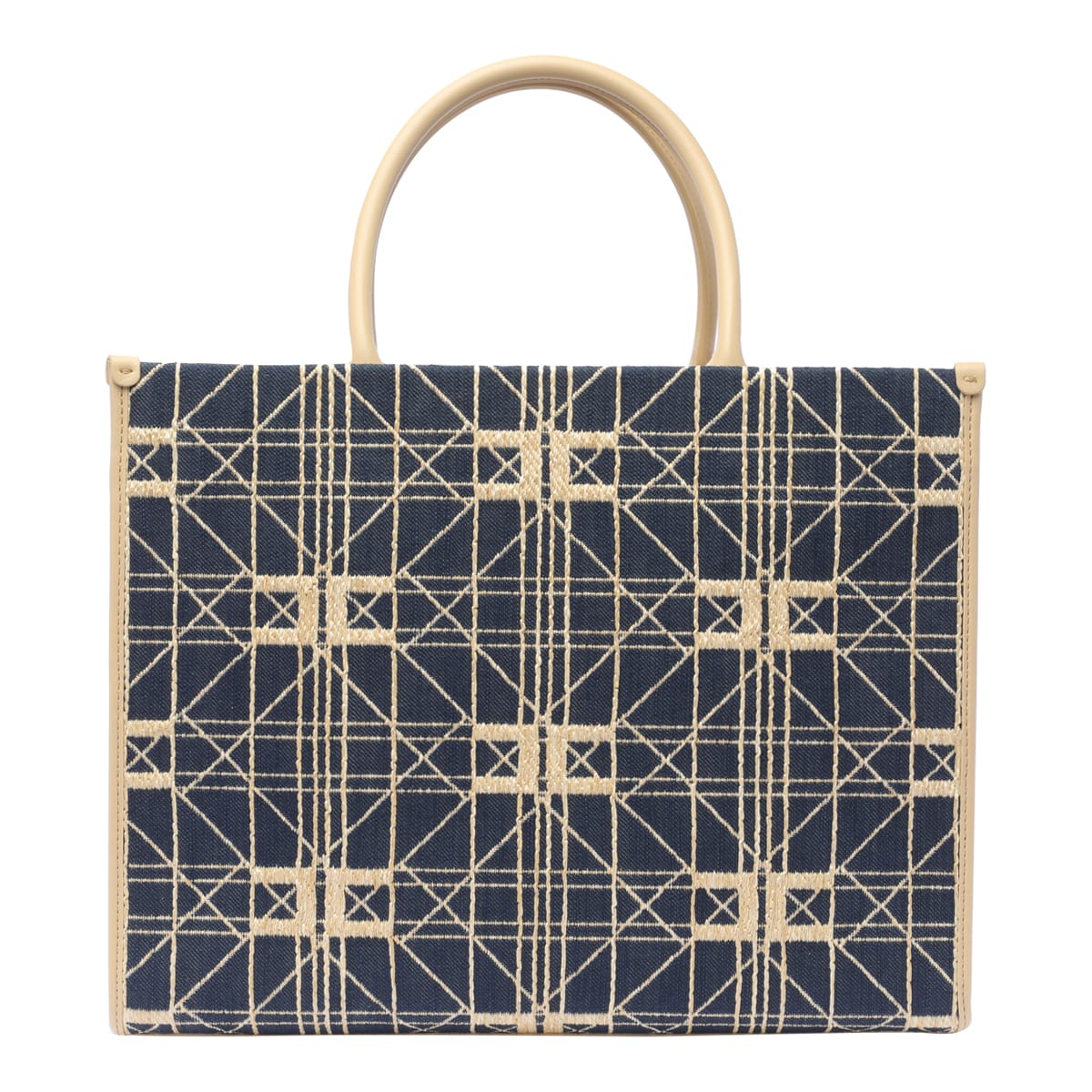 Shop Elisabetta Franchi Logo Tote Bag In Blue