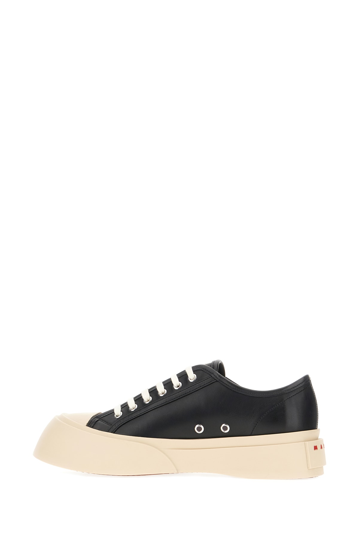 Shop Marni Black Nappa Leather Pablo Sneakers