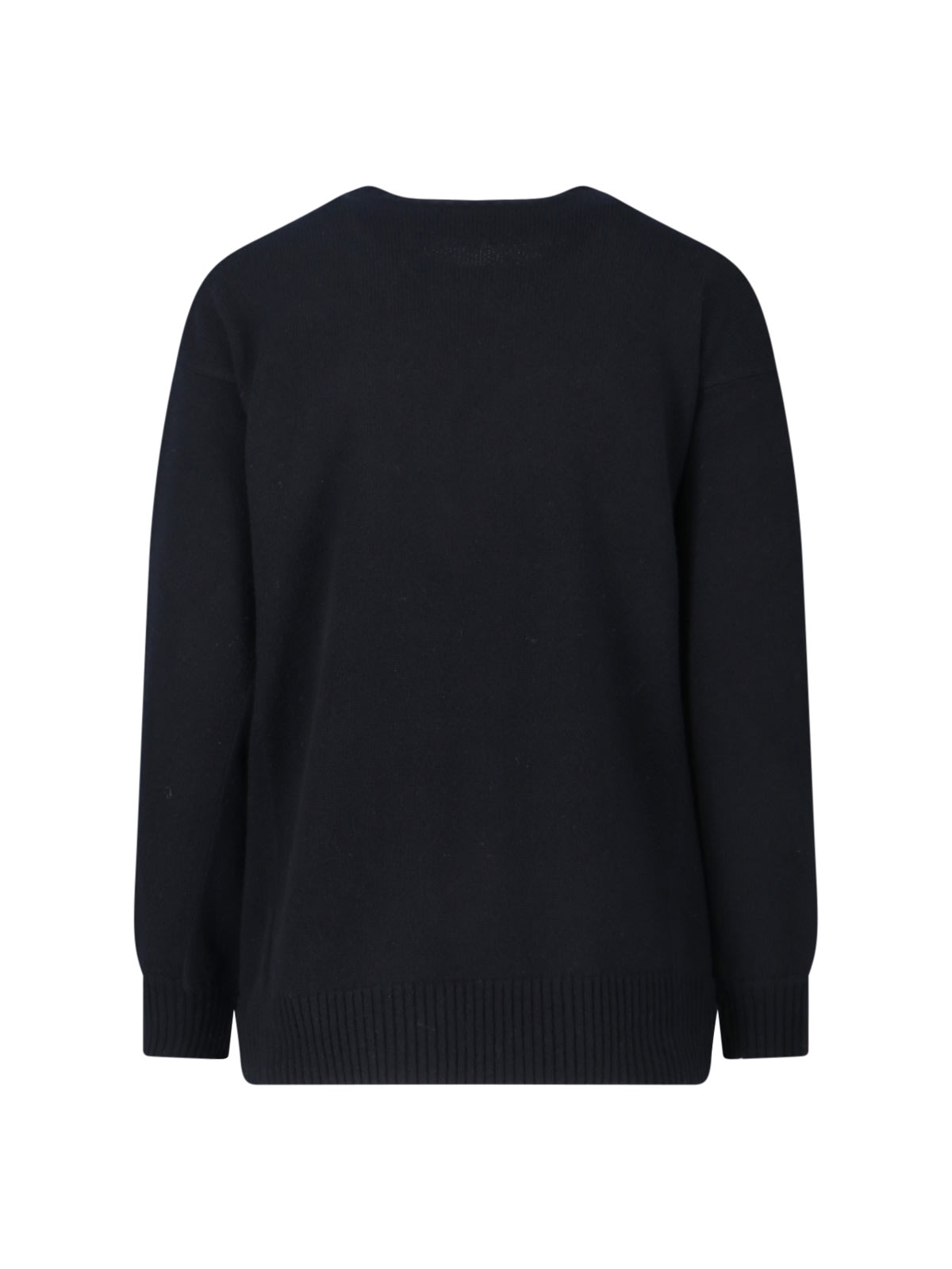 Max Mara Logo Sweater In Black