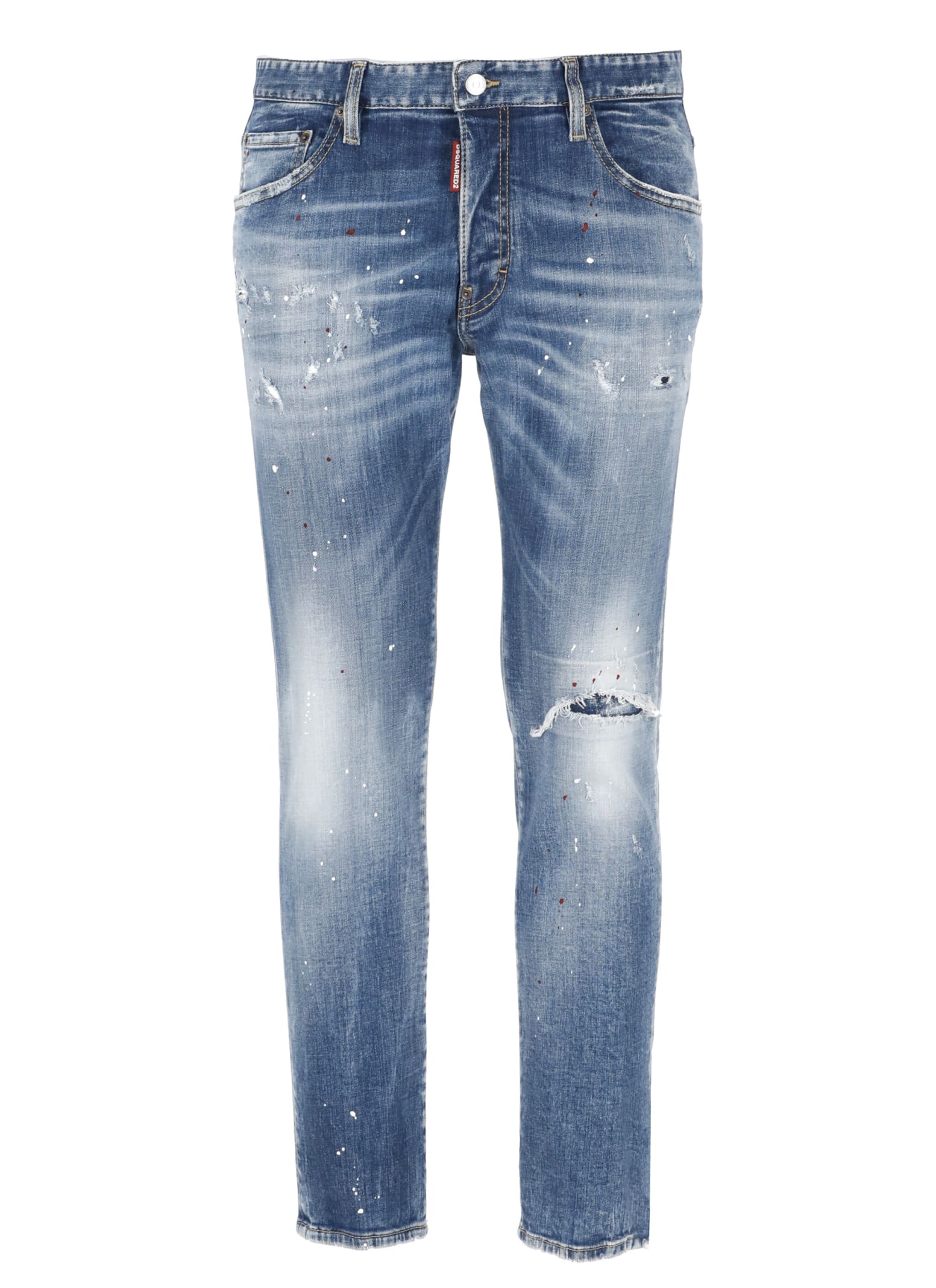 Shop Dsquared2 Skater Jeans In Blue