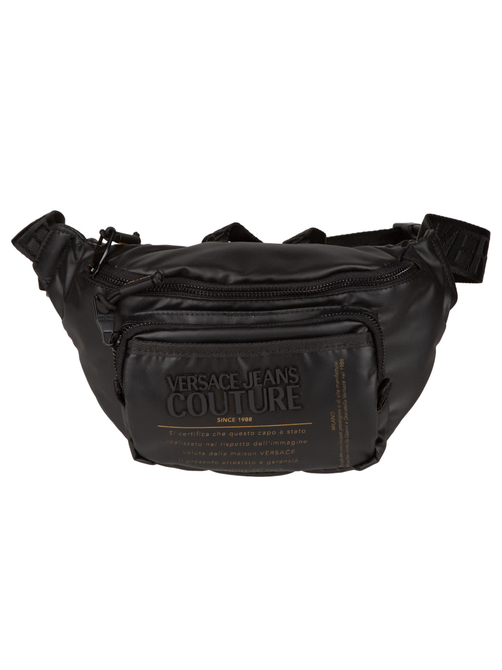 Versace Jeans Couture Logo Embossed Belt Bag
