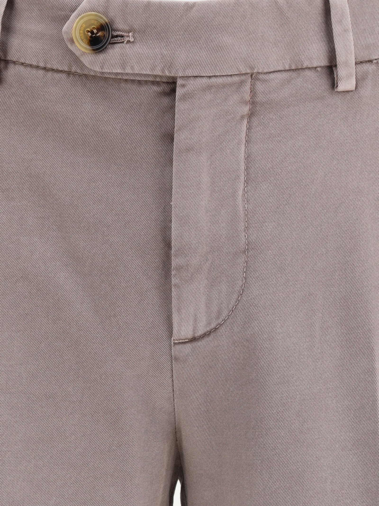 Brunello Cucinelli Dyed Pants In Gray