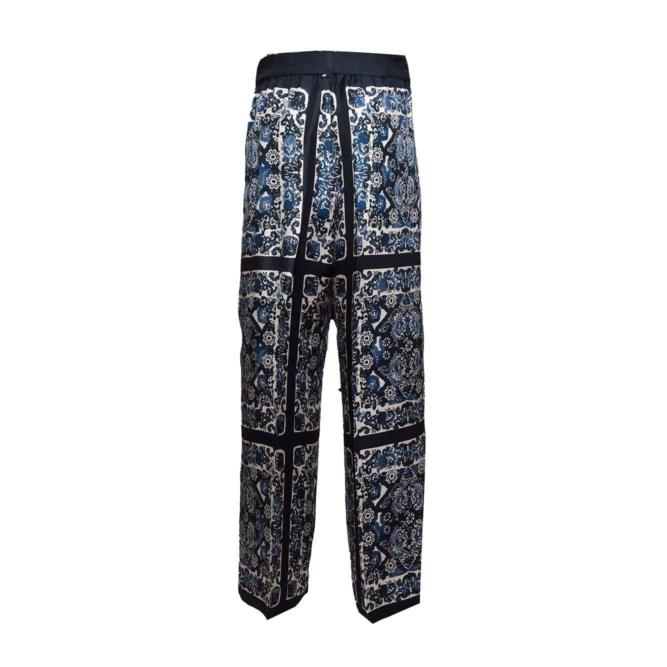 Shop 's Max Mara All-over Printed Drawstring Pants In Blue