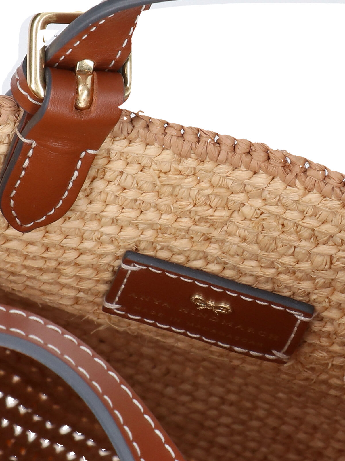 Anya Hindmarch N/s Eyes Tote Bag In Brown