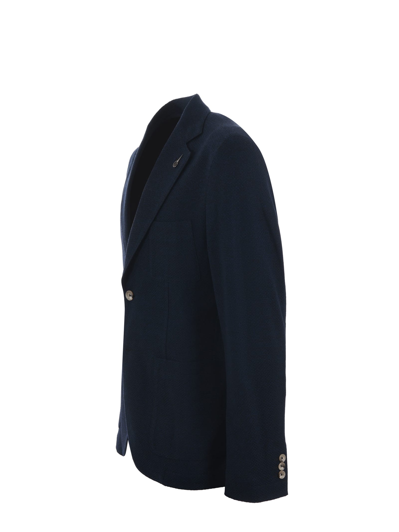 Shop Paoloni Jacket In Blue