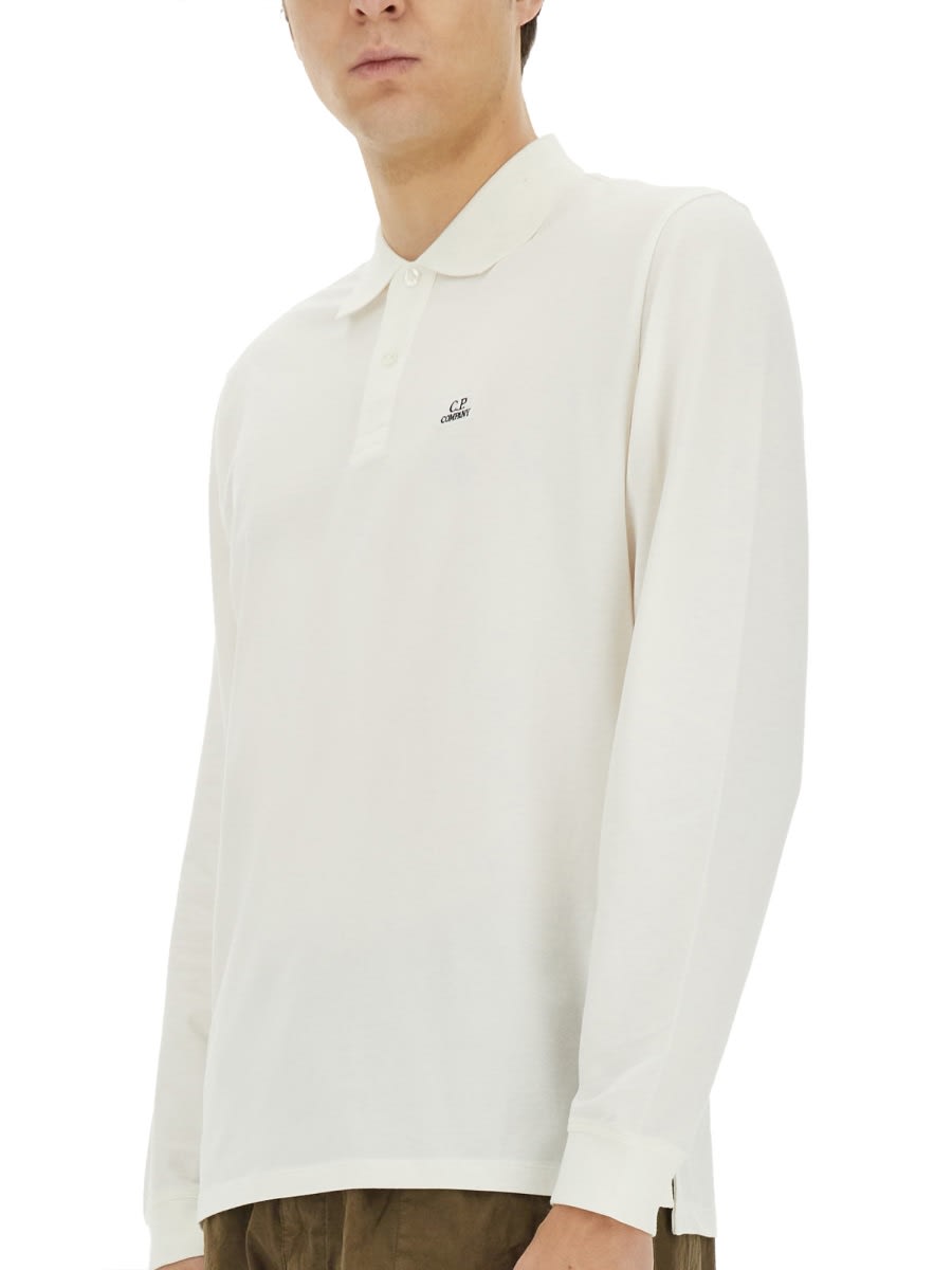 C.p. Company C. P. Company Polo With Logo In White