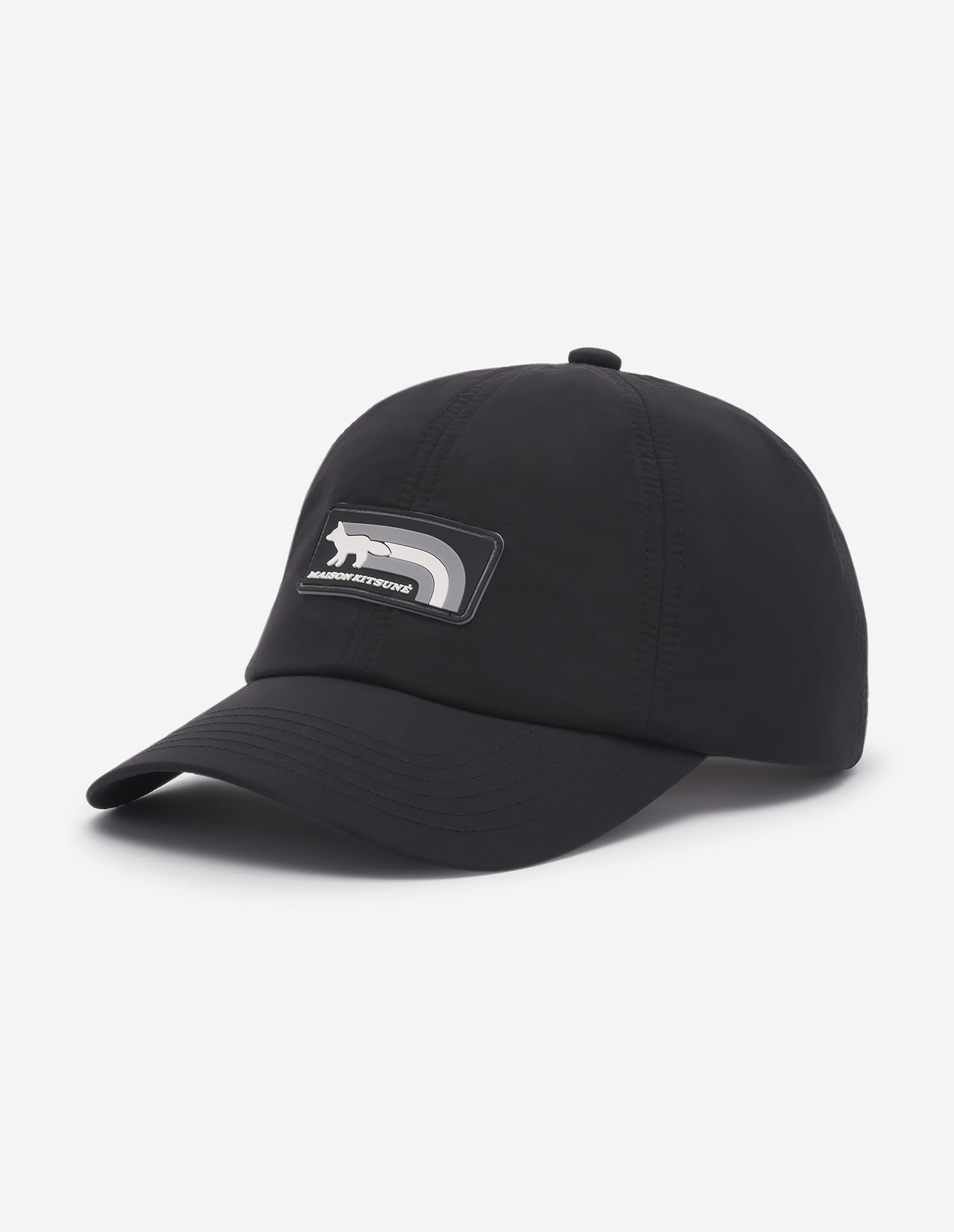 Maison Kitsuné Baseball Cap Casual Curved Brim In Black