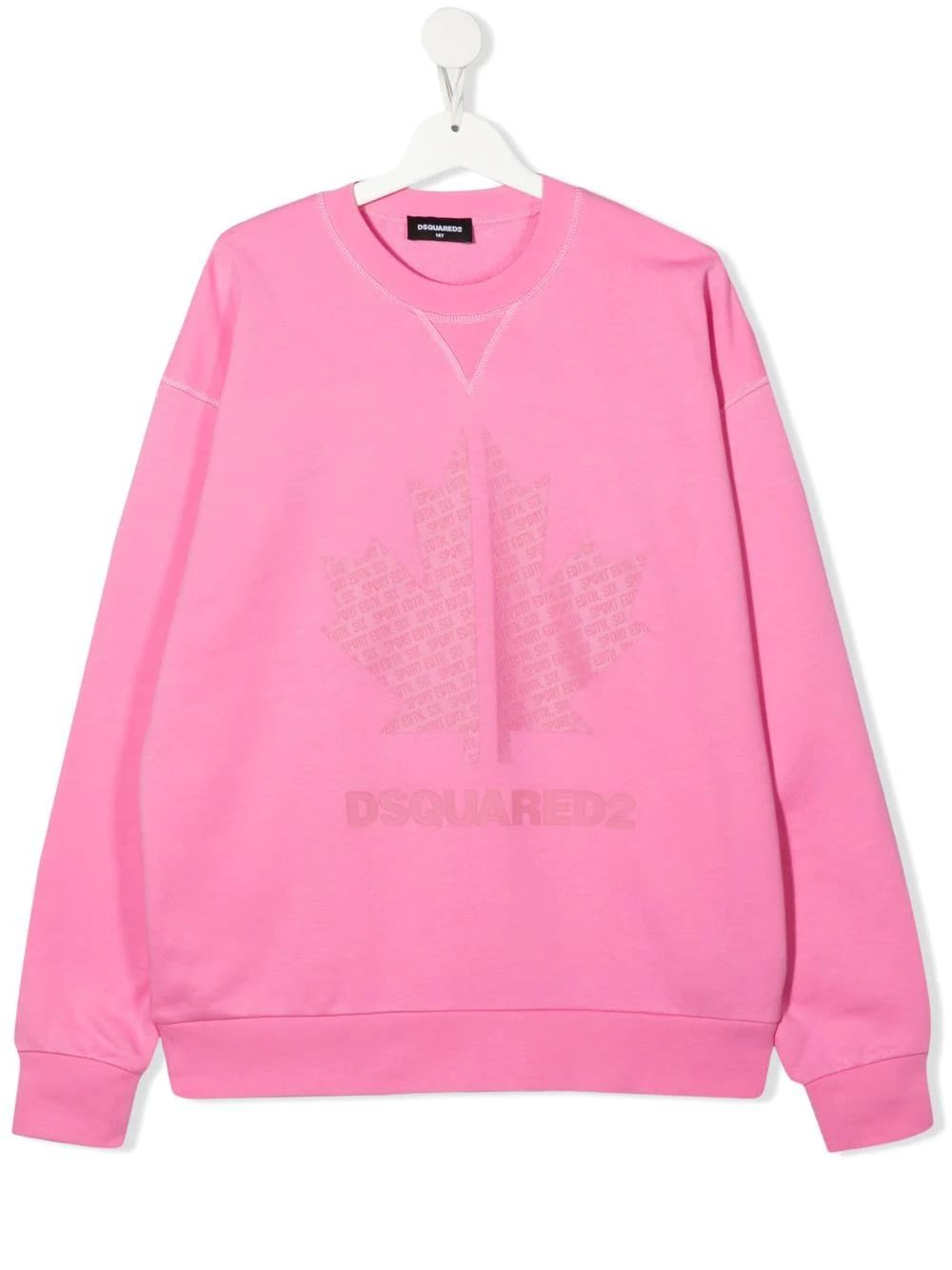 Dsquared2 Kids Pink Sweatshirt With Print D2kids Sport Edtn.06 Logo